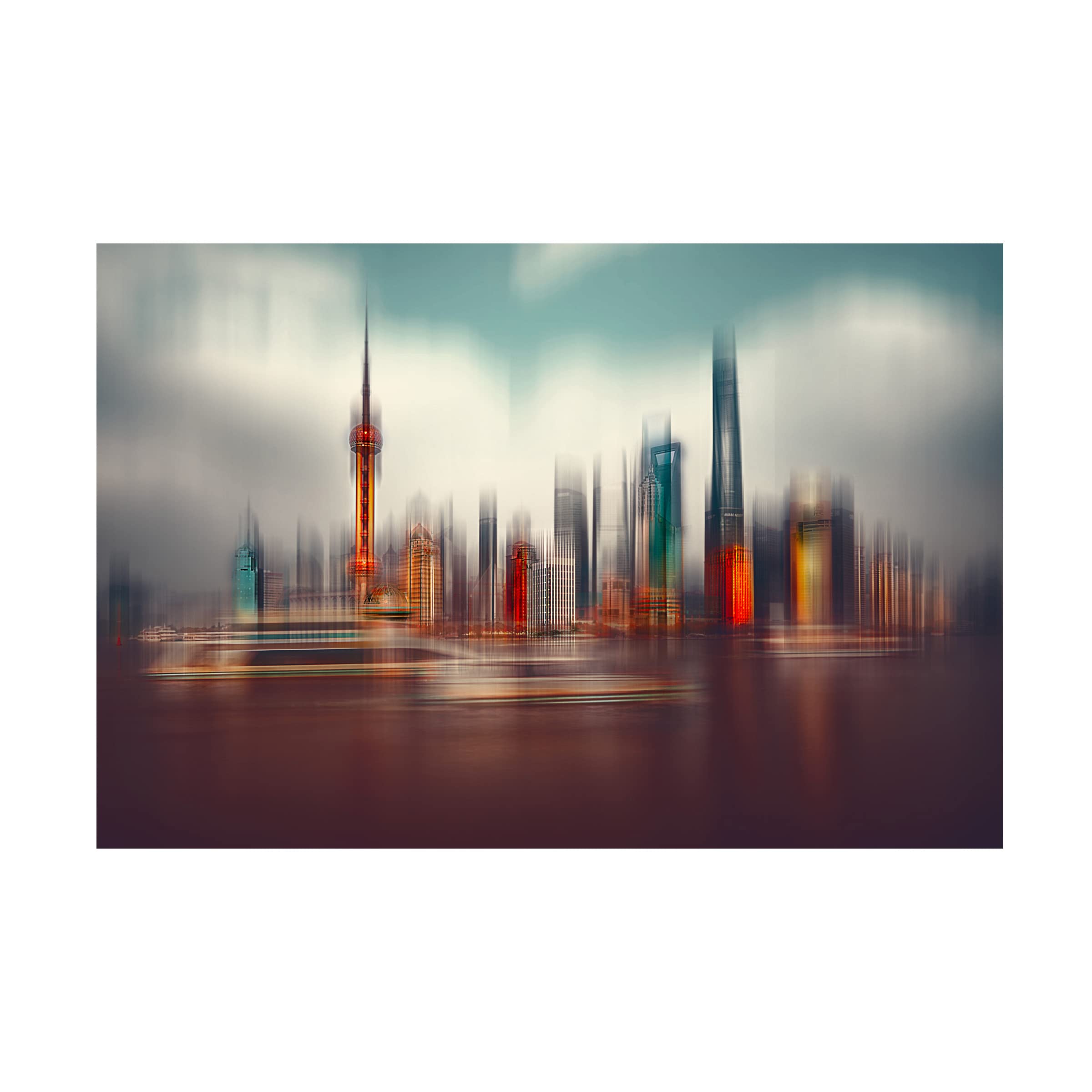 Trademark Fine Art 'Colors Of Shanghai' Canvas Wall Art Print by Carmine Chiriaco - Vibrant Asian-Inspired Home Decor for Living Room, Bedroom & Office