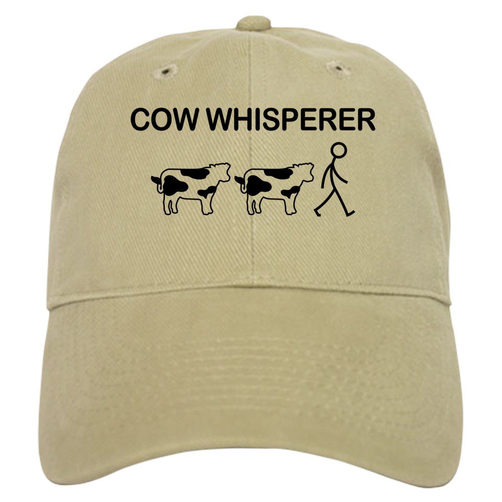 Black Cow Adjustable Baseball Cap - Casual & Outdoor Wear