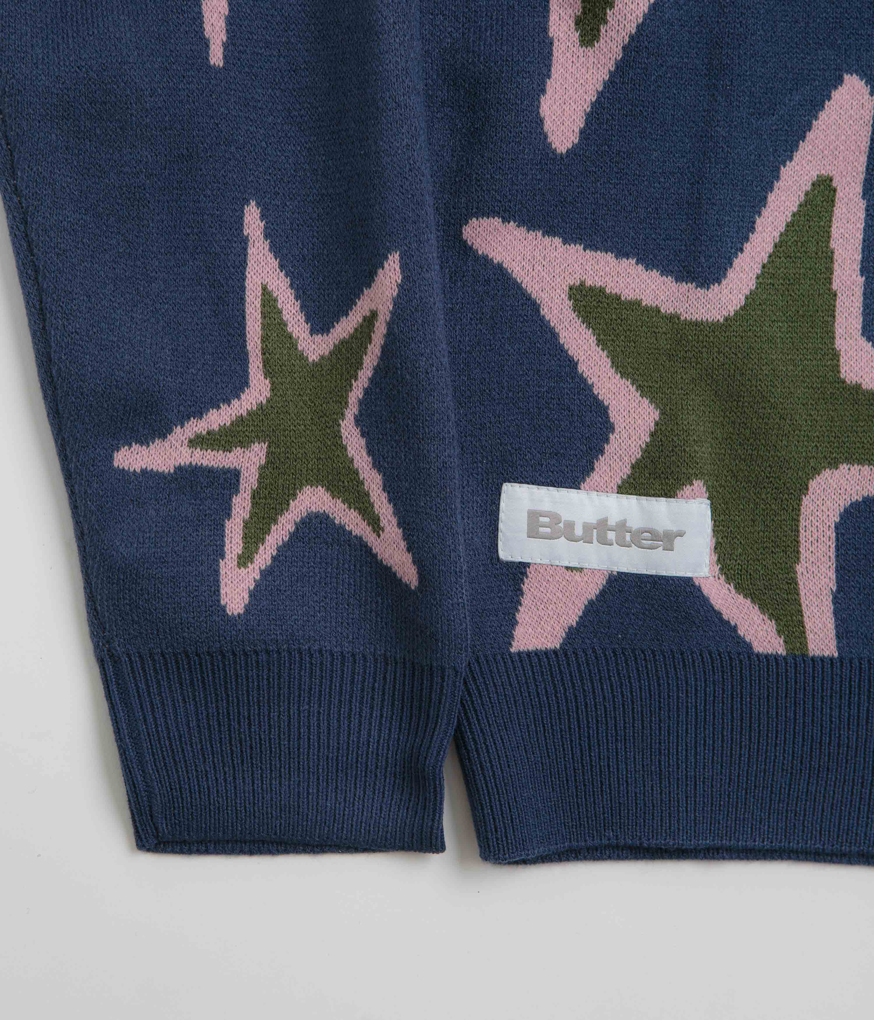 Butter Goods Star Polo Knit Sweatshirt for Men | Casual Pullover Sweater | Streetwear Fashion | Perfect for Everyday Wear and Urban Outfits