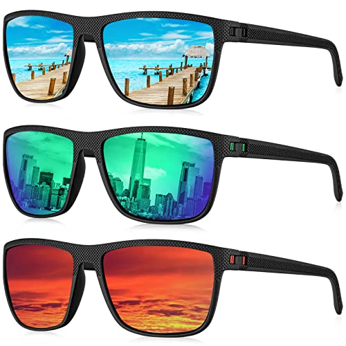 (3 Pack) Ice Blue/Green/Red