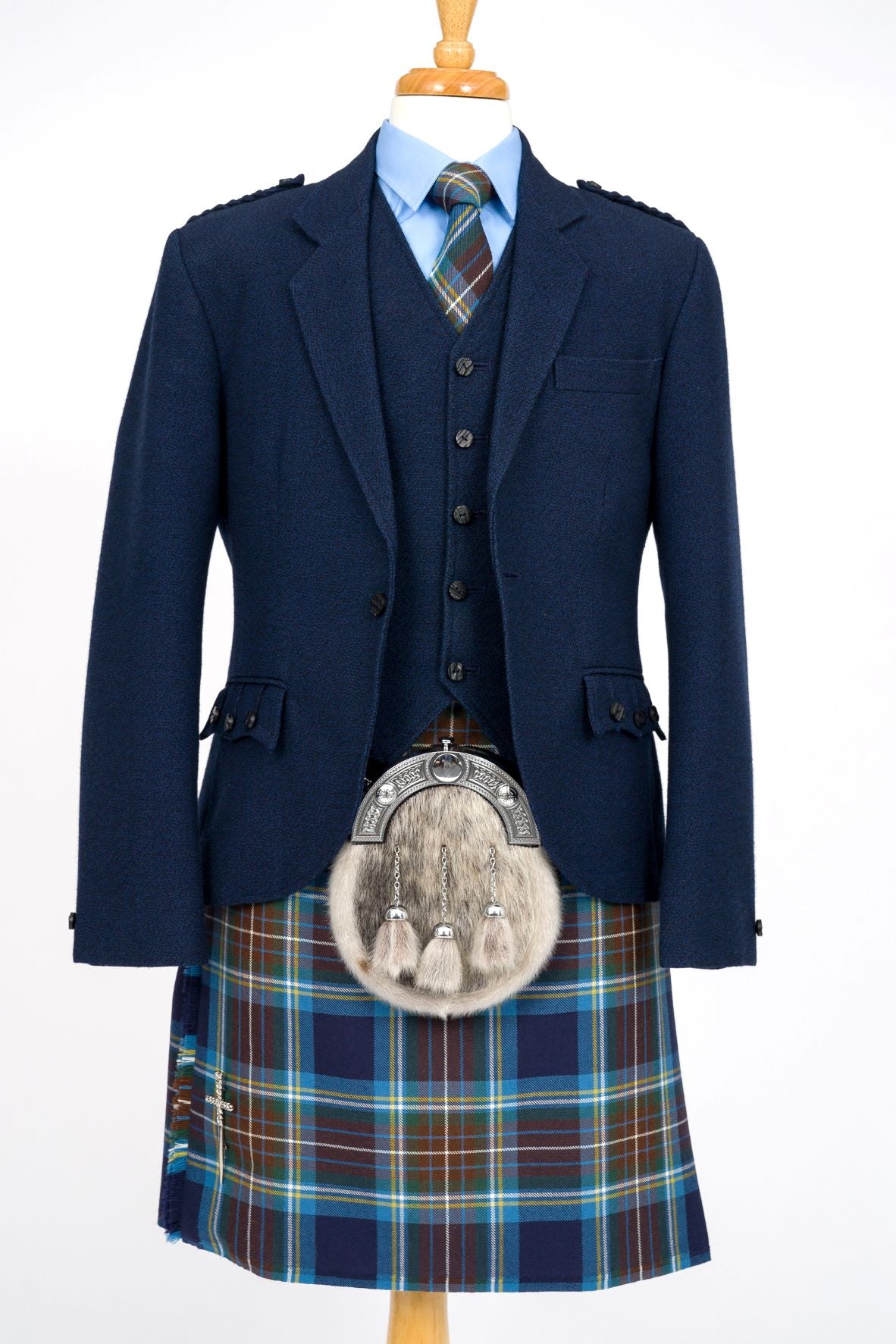 **Navy Blue Boys' Formal Suit Outfit for Weddings, Parties, and Special Occasions**