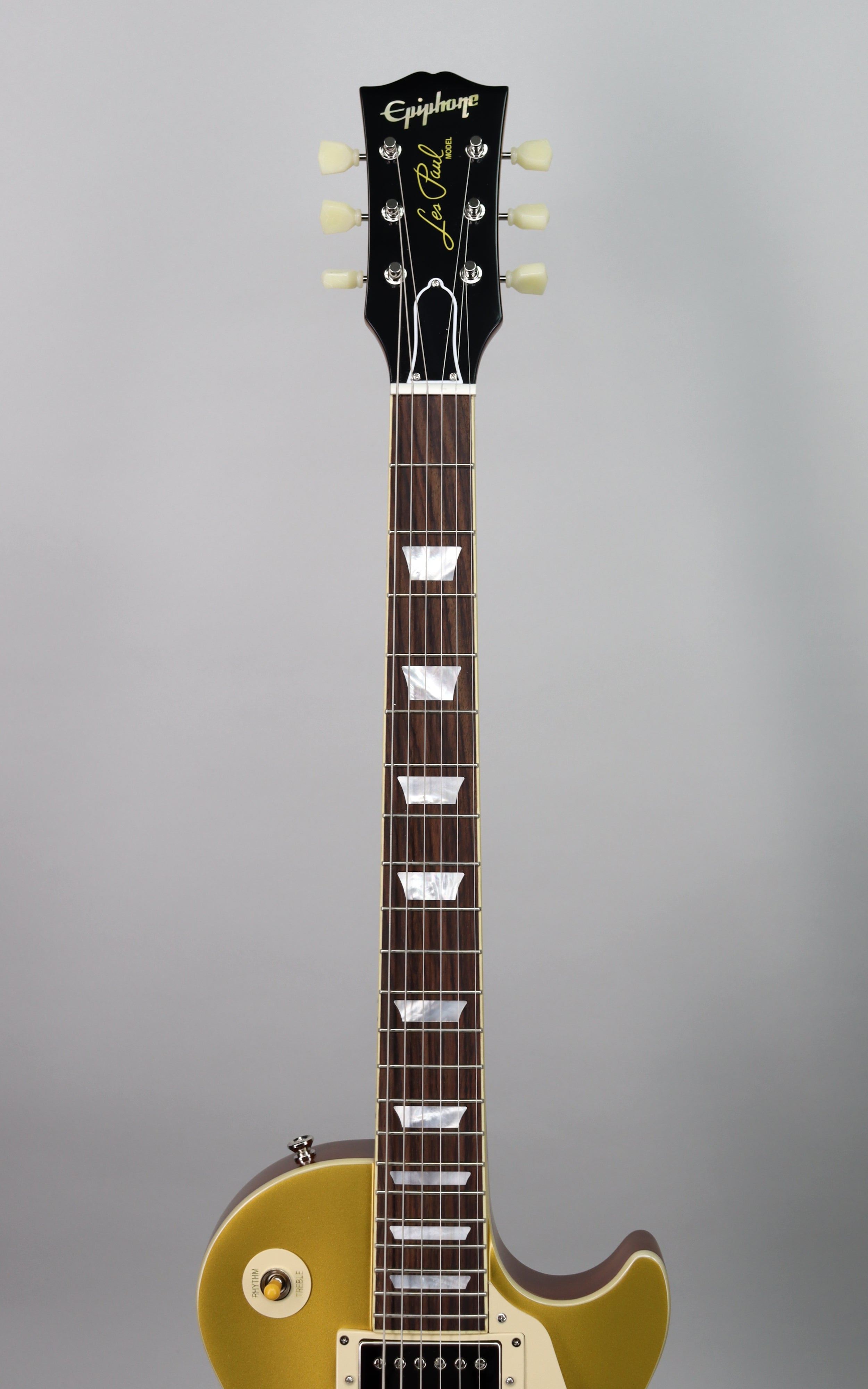 Epiphone Inspired by Gibson Custom '57 Les Paul Standard Goldtop Double Gold Electric Guitar - Vintage Reissue with Authentic Tone - Perfect for Rock, Blues & Stage Performances