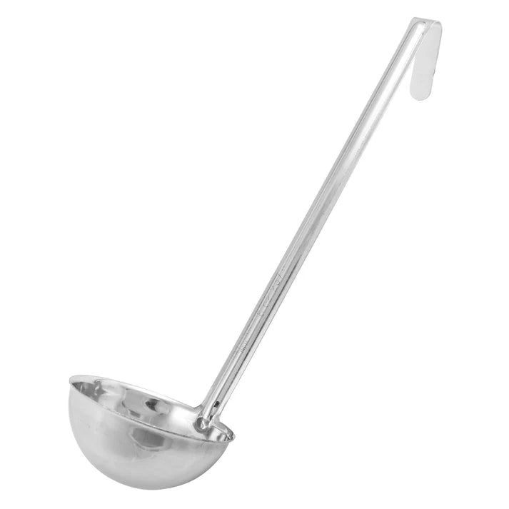 Winco 10 Oz Stainless Steel Ladle - Commercial Grade Soup Spoon & Serving Spoon for Kitchen, Restaurant, Catering (LDI 10) - Perfect for Soup, Stew, Sauce & Punch Serving