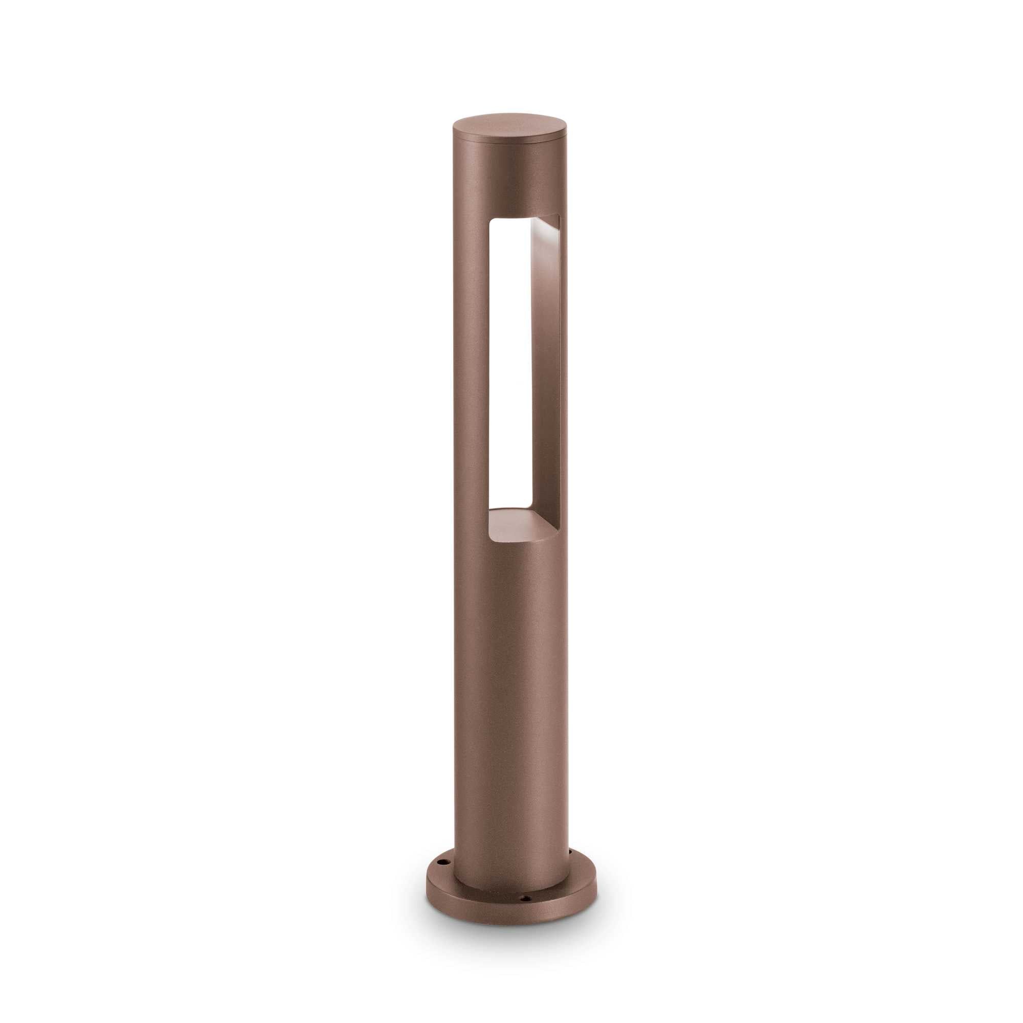 Waterproof IP44 Bollard Light in Coffee/Anthracite - Outdoor Landscape Lighting for Garden, Pathway, and Driveway Illumination