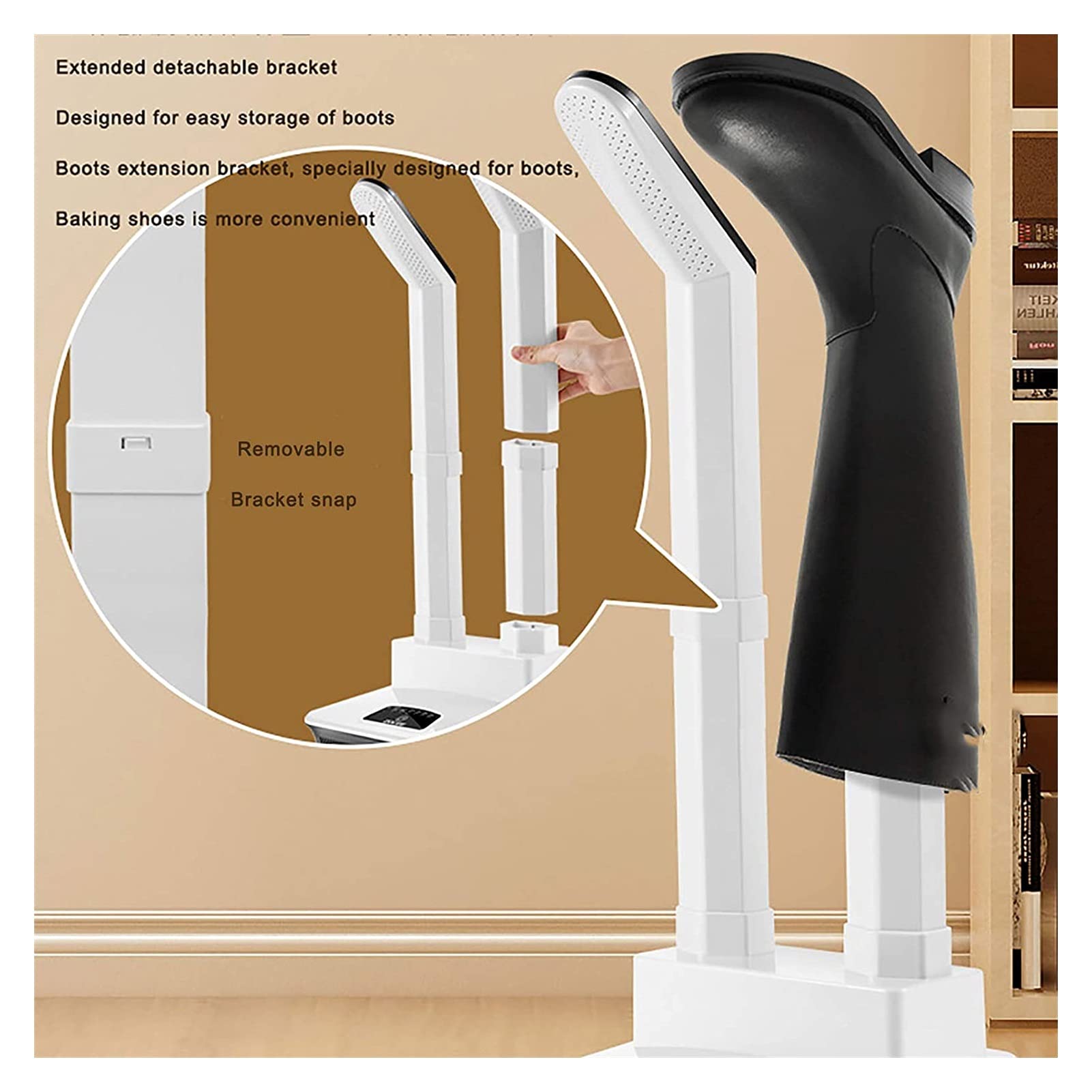 Best Shoe Dryer & Boot Warmer with Timer, Quiet Heat Blower & Detachable Pipes - Quickly Dry Snow Boots, Sneakers, Gloves & Hats - Perfect for Winter Sports, Camping & Outdoor Activities