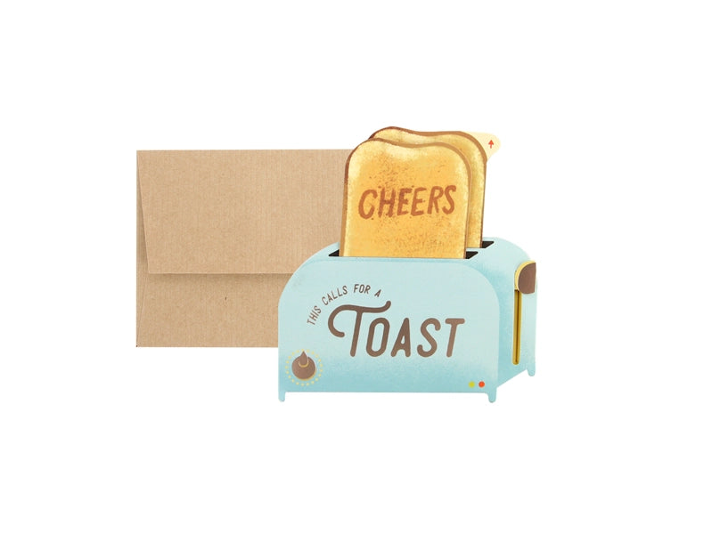 Funny Pop Up Toaster Greeting Card - Interactive Birthday & Celebration Card for Friends, Family, Coworkers | Perfect for Anniversaries, Graduations, Thank You Gifts