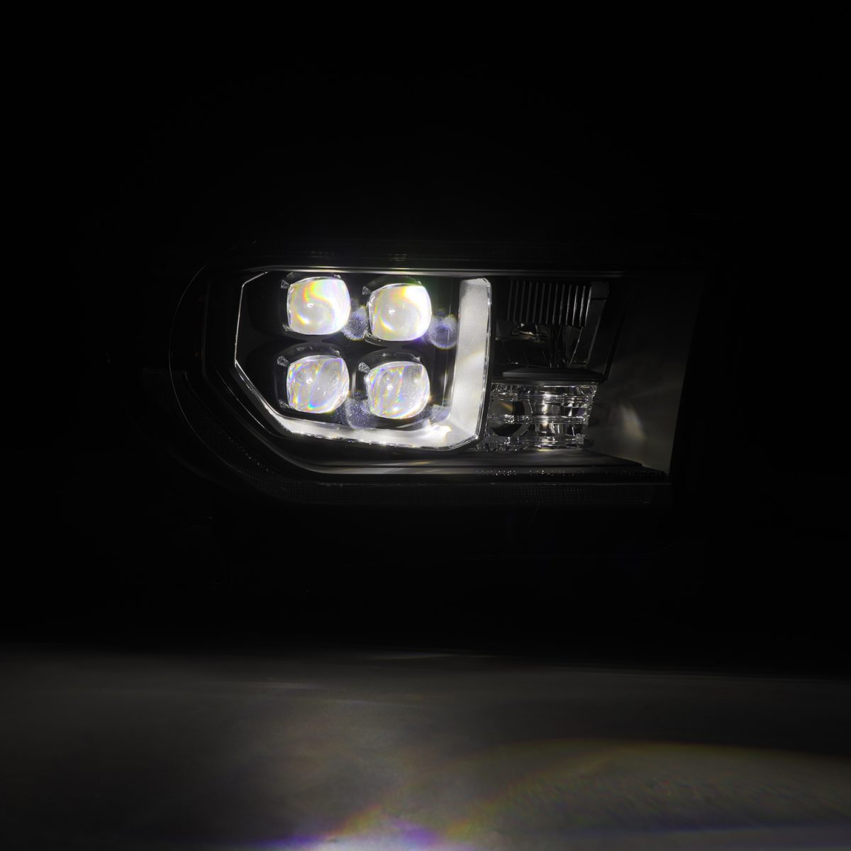 07-13 Toyota Tundra & 08-17 Toyota Sequoia MK II NOVA Series LED Projector Headlights - Black Housing with Level Adjuster - High Performance Lighting for Night Driving & Off-Road Adventures