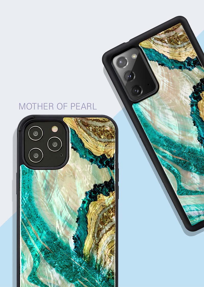 iKins Premium Protective Case for Apple iPhone 12 Mini - Aqua Agate Color, Slim Fit Shockproof Cover with Raised Bezels | Perfect for Everyday Use, Travel & Outdoor Activities