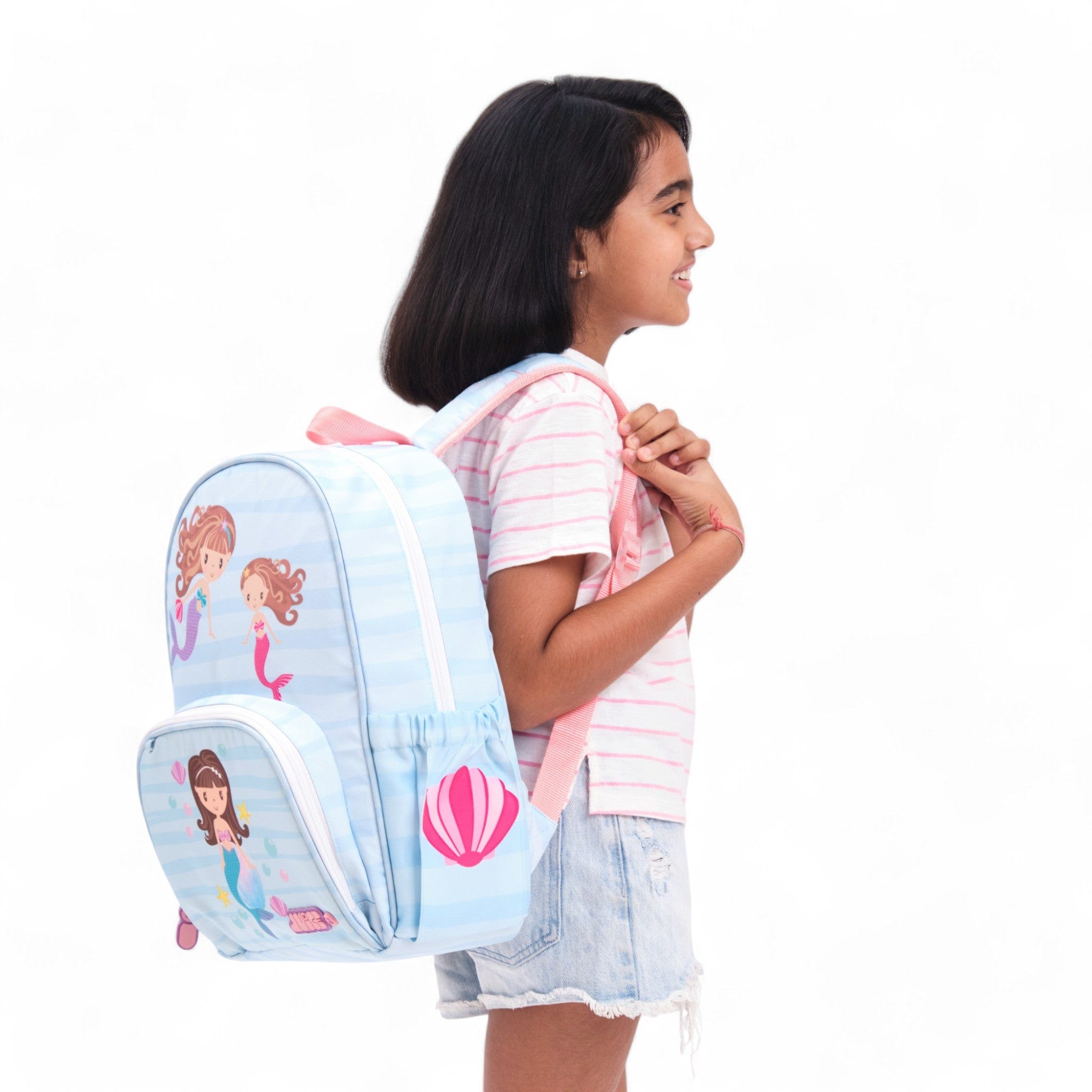 Mermaid Themed Medium Backpack for Women & Teens - Waterproof School Bag, Travel Daypack, Beach Tote - Perfect for School, Work, Travel & Outdoor Adventures
