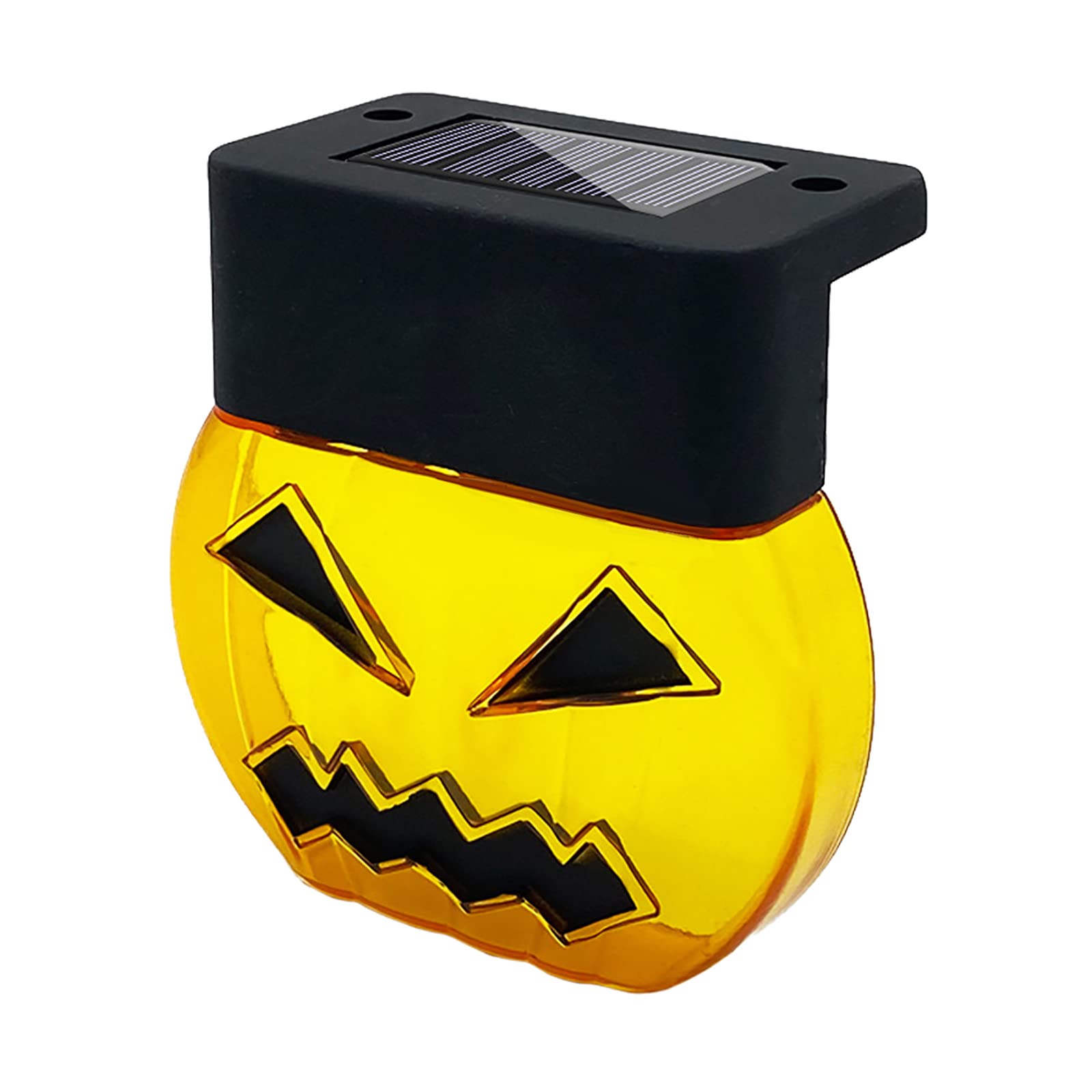 ZTNAGSD Halloween Solar Deck Lights Outdoor - Waterproof LED Pumpkin Night Light for Stairs, Steps, Fence & Yard Decor | Solar Powered Halloween Pumpkin Lights for Backyard, Garden & Pathway Lighting (1 Pack) - Perfect for Halloween Party Decorations & Spooky Outdoor Ambience
