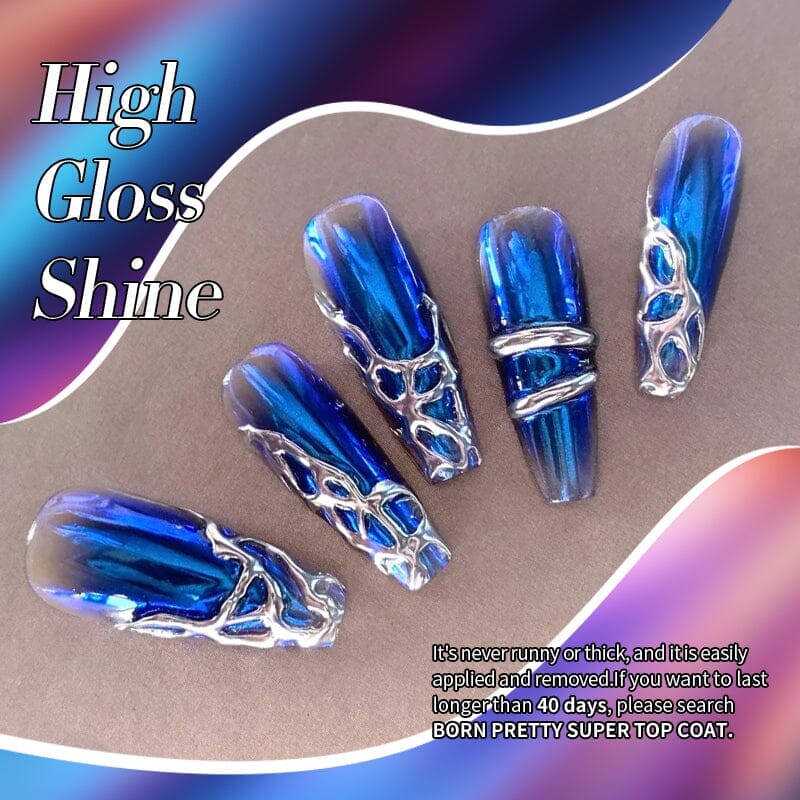3PCS Metallic Nail Gel Polish Set - Long Lasting Shine for Manicure & Pedicure, Perfect for Nail Salon & Home Use