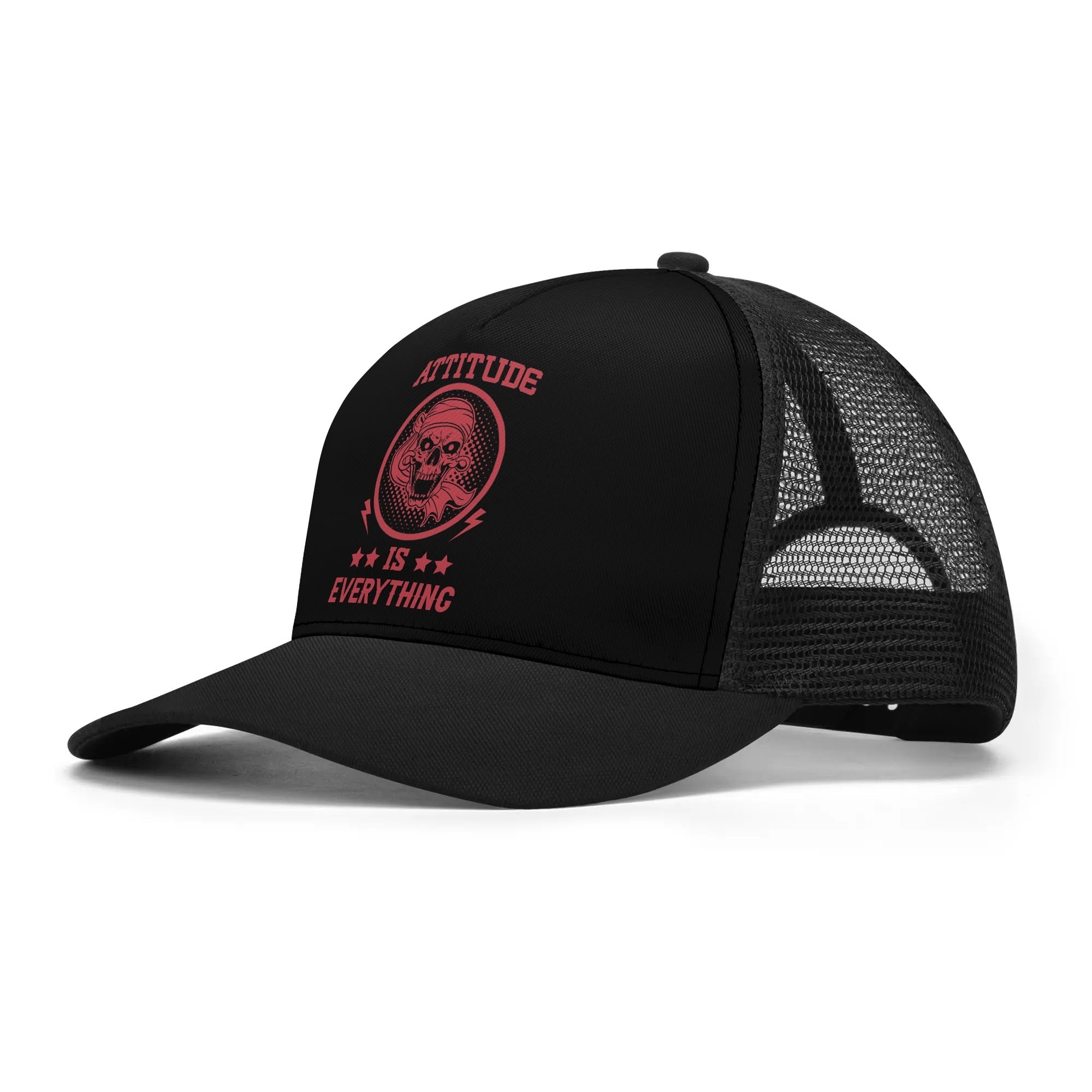 Attitude Is Everything Mesh Trucker Hats for Men & Women - Breathable Adjustable Baseball Cap for Outdoor, Sports & Casual Wear