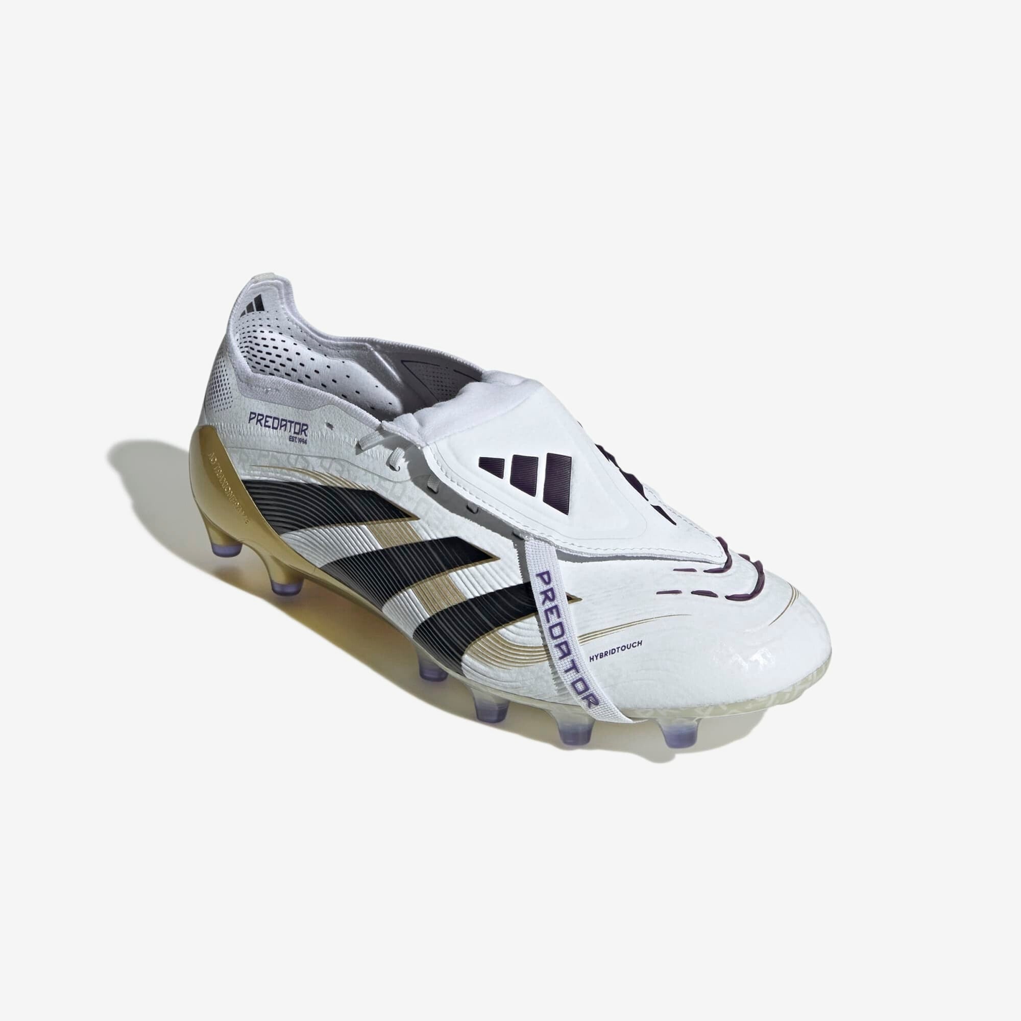 adidas Predator Elite Soccer Cleats with Fold-Over Tongue - High-Performance Football Boots for Firm Ground - Perfect for Competitive Matches & Training Sessions