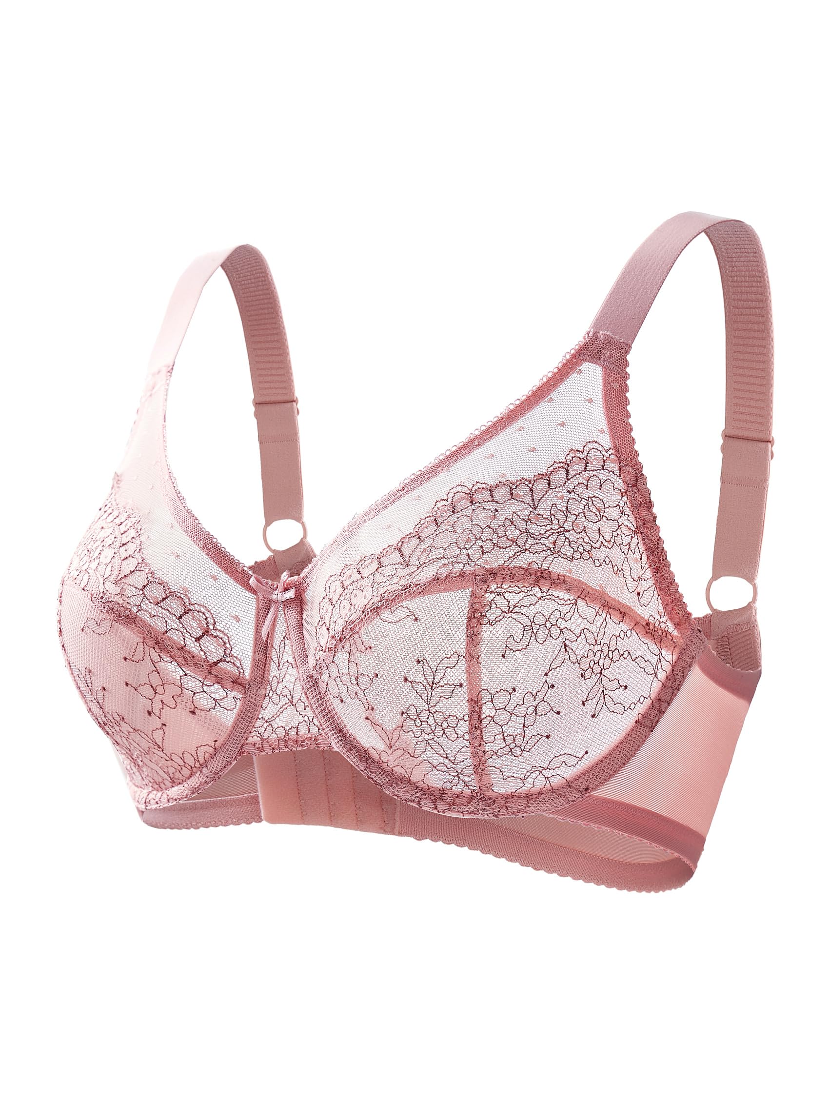 AILIVIN Underwire Bras for Women - Unlined Minimizer Full Coverage Plus Size Bra - Comfortable Support for Everyday Wear, Work & Special Occasions