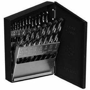 Drill America D/A21J-CO-SET Cobalt High Speed Steel Jobber Drill Bit Set - 21 Piece (1/16