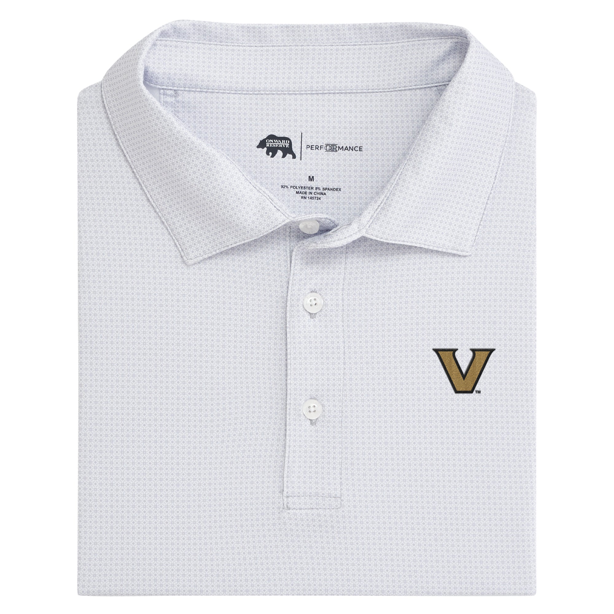 Vanderbilt Men's Performance Polo Shirt - Moisture Wicking, Breathable, Quick-Dry Golf & Casual Wear for Men - Perfect for Golf, Tennis, Business & Outdoor Activities