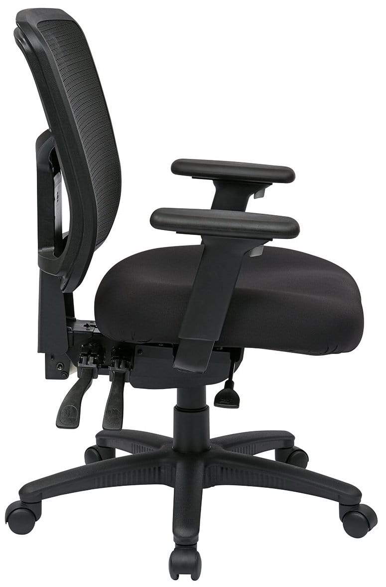 Ergonomic Pro Line II Mid Back Mesh Office Chair with Lumbar Support - Adjustable Height & Tilt for Home & Office Workspaces - Perfect for Long Hours of Comfortable Sitting