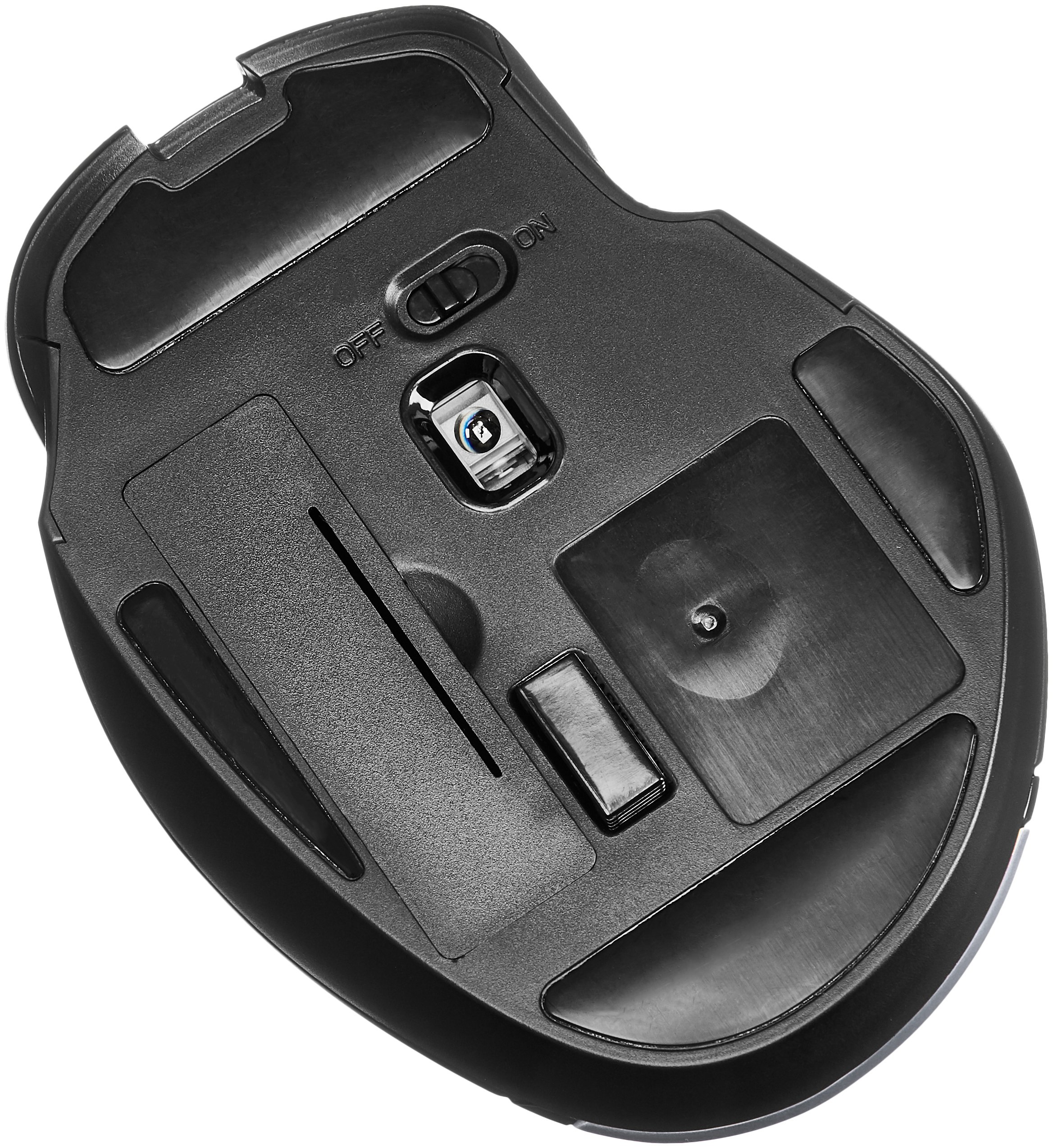 Amazon Basics Compact Ergonomic Wireless Mouse for PC & Laptop - Fast Scrolling, Comfort Grip, Silver - Perfect for Office Work, Gaming & Travel
