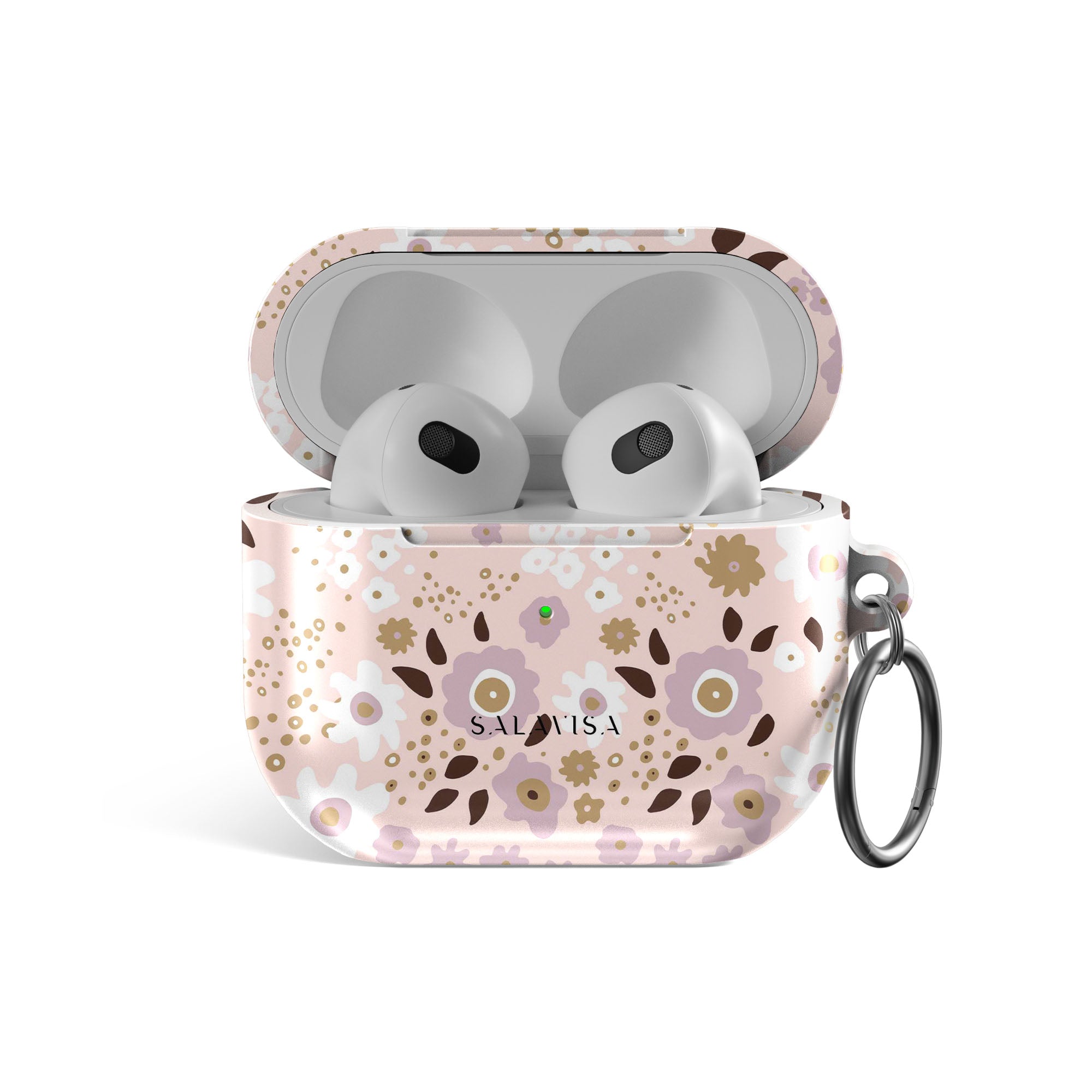 Cute Pink Floral AirPods Case Cover - Protective & Stylish for AirPods 1/2/3 & Pro - Perfect for Women, Girls, Travel & Everyday Use