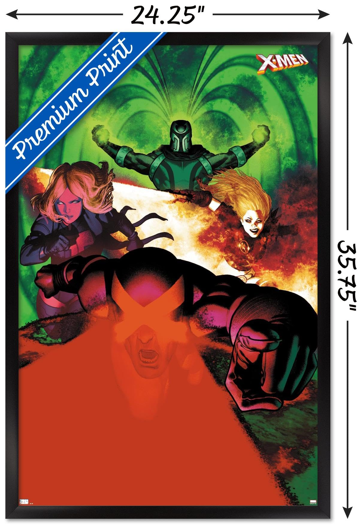 Marvel Comics X-Men Wall Poster - Emma Frost, Magneto, Magik & Cyclops Art Print (34