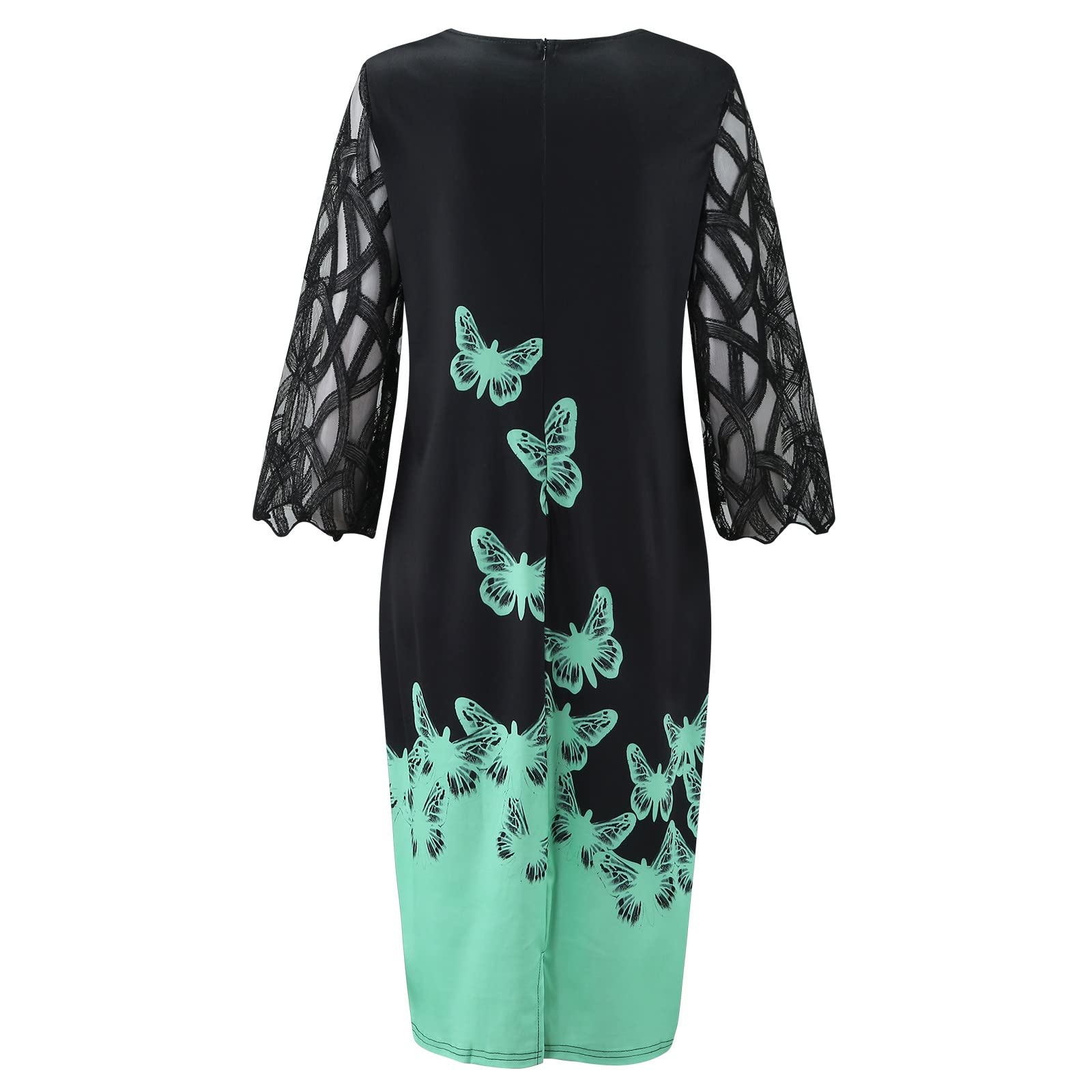 Floral Ruffle Mini Dress for Women - Stretchy Summer Cocktail Party Dress with Mesh Stitching | Elegant & Fashionable for Beach Vacations, Date Nights & Outdoor Events