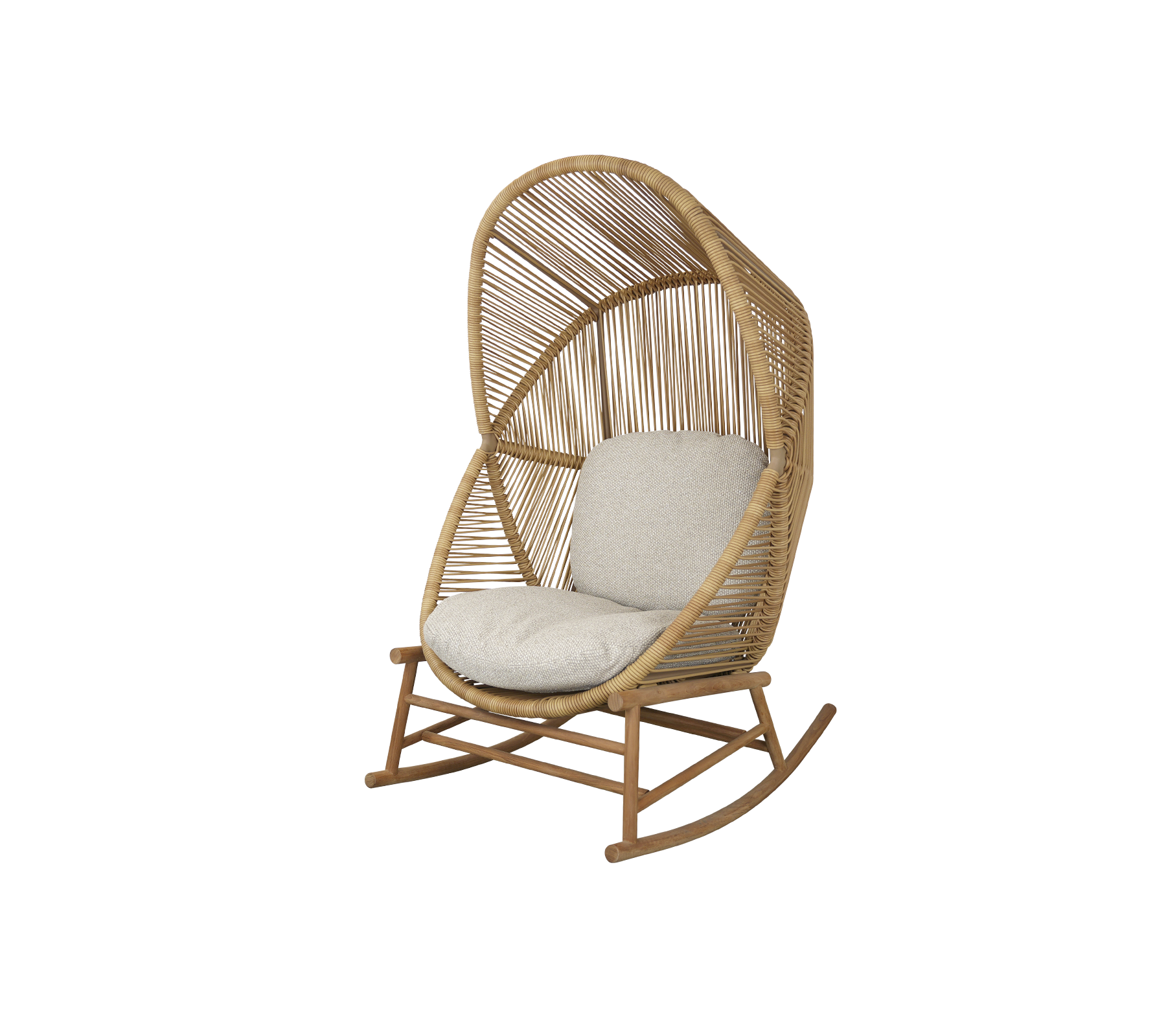 Hive Rocking Chair - Modern Wooden Rocker for Nursery, Living Room & Patio - Comfortable & Stylish Home Decor