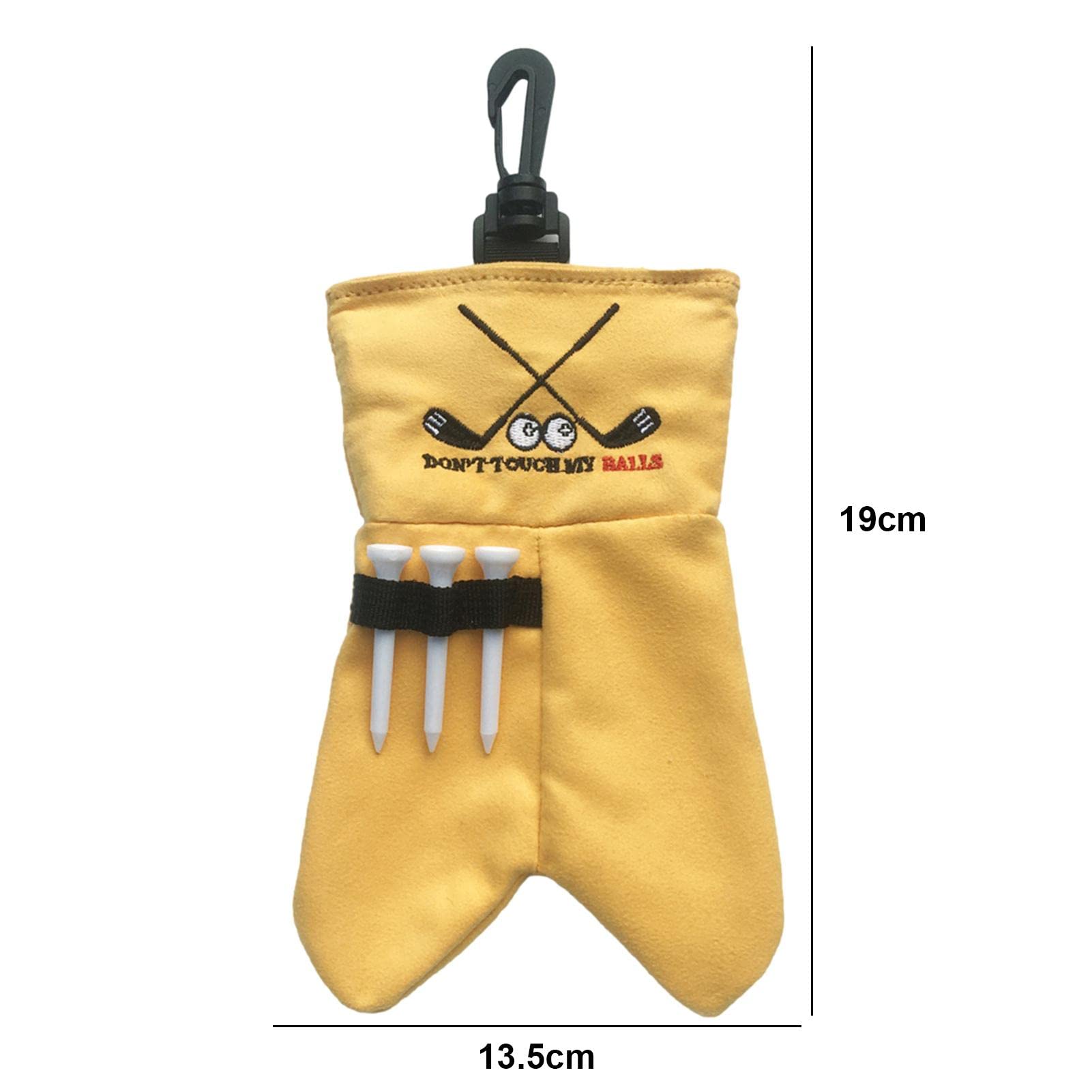 Portable Golf Ball Storage Bag - Innovative Golf Ball Pouch & Carrier with Clip - Funny Prank Golf Accessories for Practice & Travel - Perfect for Golfers, Driving Range & Outdoor Sports