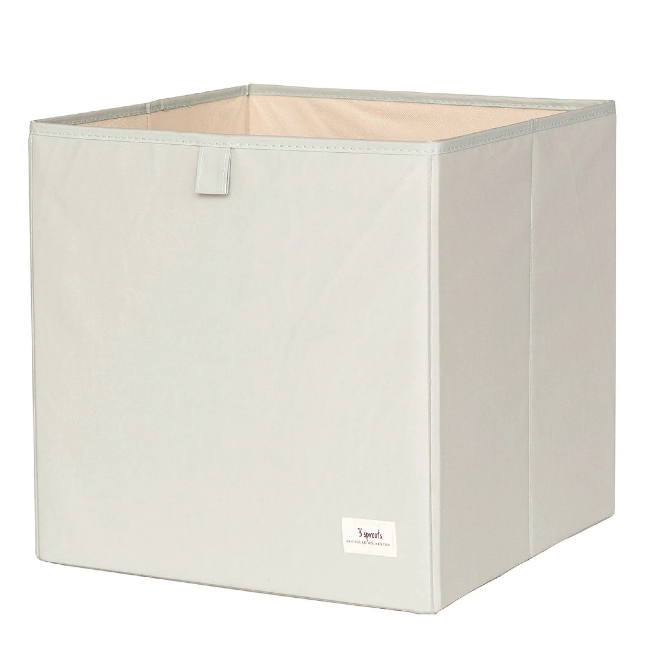 3 Sprouts Storage Box - Eco-Friendly Foldable Fabric Bin for Kids' Toys, Clothes & Organizing - Perfect for Nursery, Playroom & Home Storage (Green)