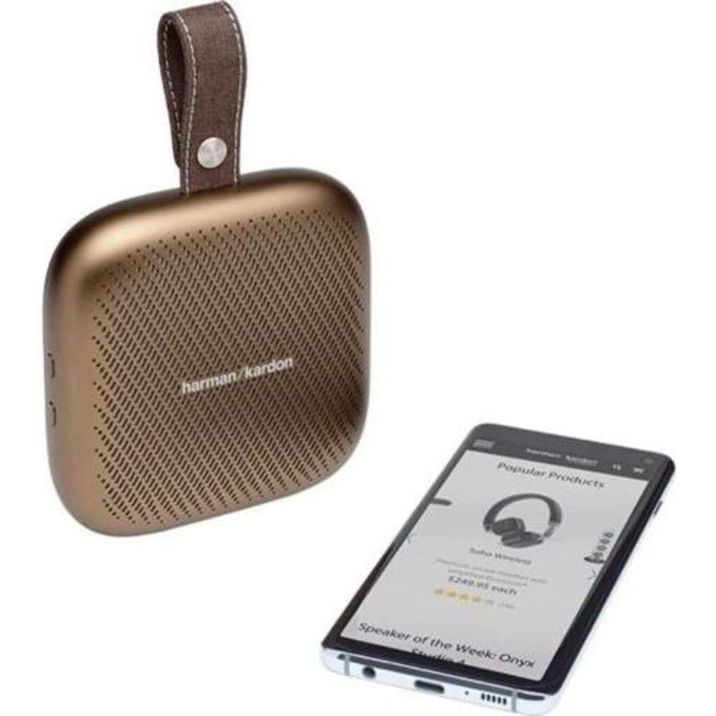 Harman Kardon NEO Portable Wireless Bluetooth Speaker with Rich Bass - Premium Copper Finish | Perfect for Outdoor Travel, Beach Parties & Home Entertainment