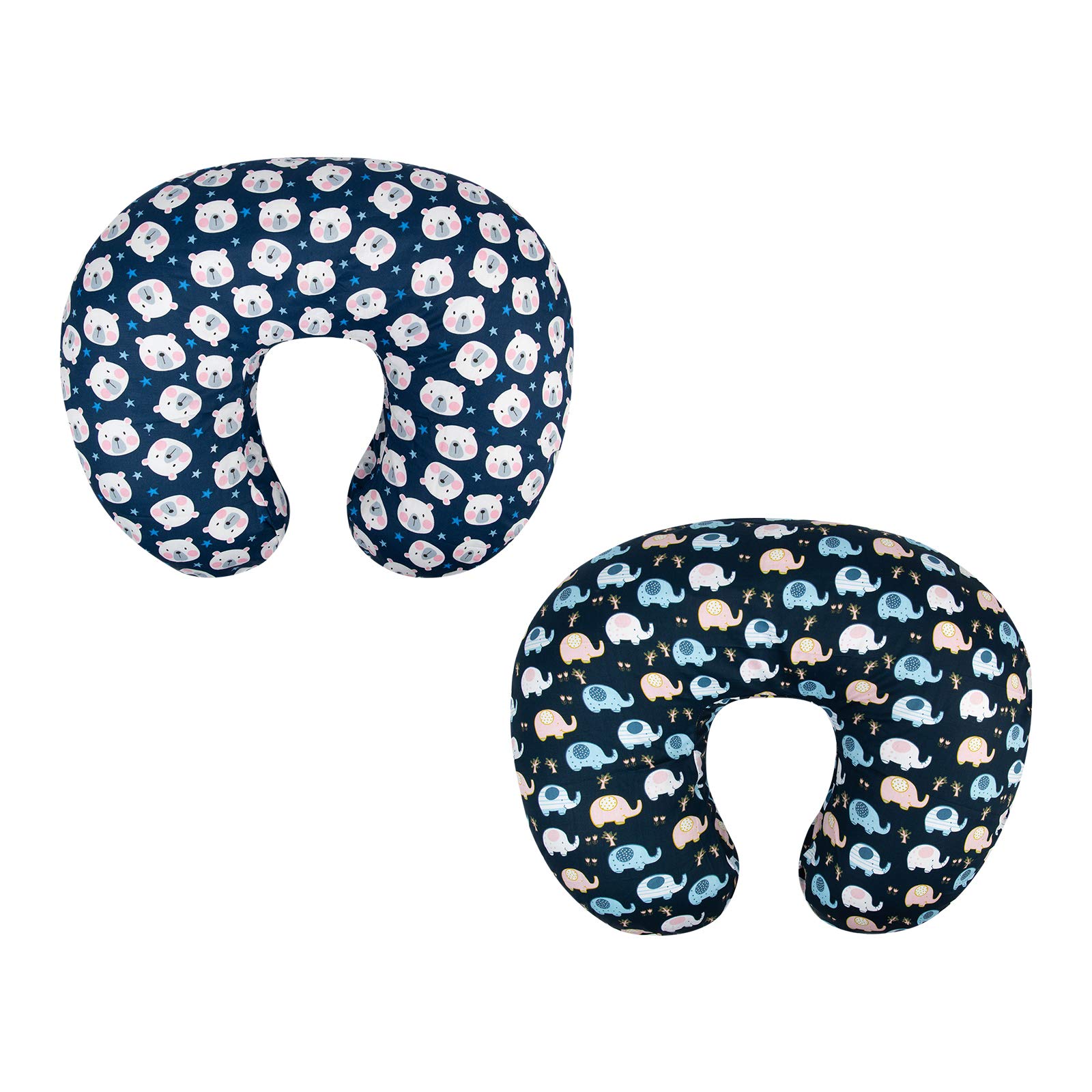 ALVABABY 2 Pack Nursing Pillow Covers - Ultra Soft & Breathable Cotton for Breastfeeding Moms - Perfect Fit for Infant Nursing Pillows - Ideal for Comfortable Breastfeeding, Pumping & Baby Bonding Time
