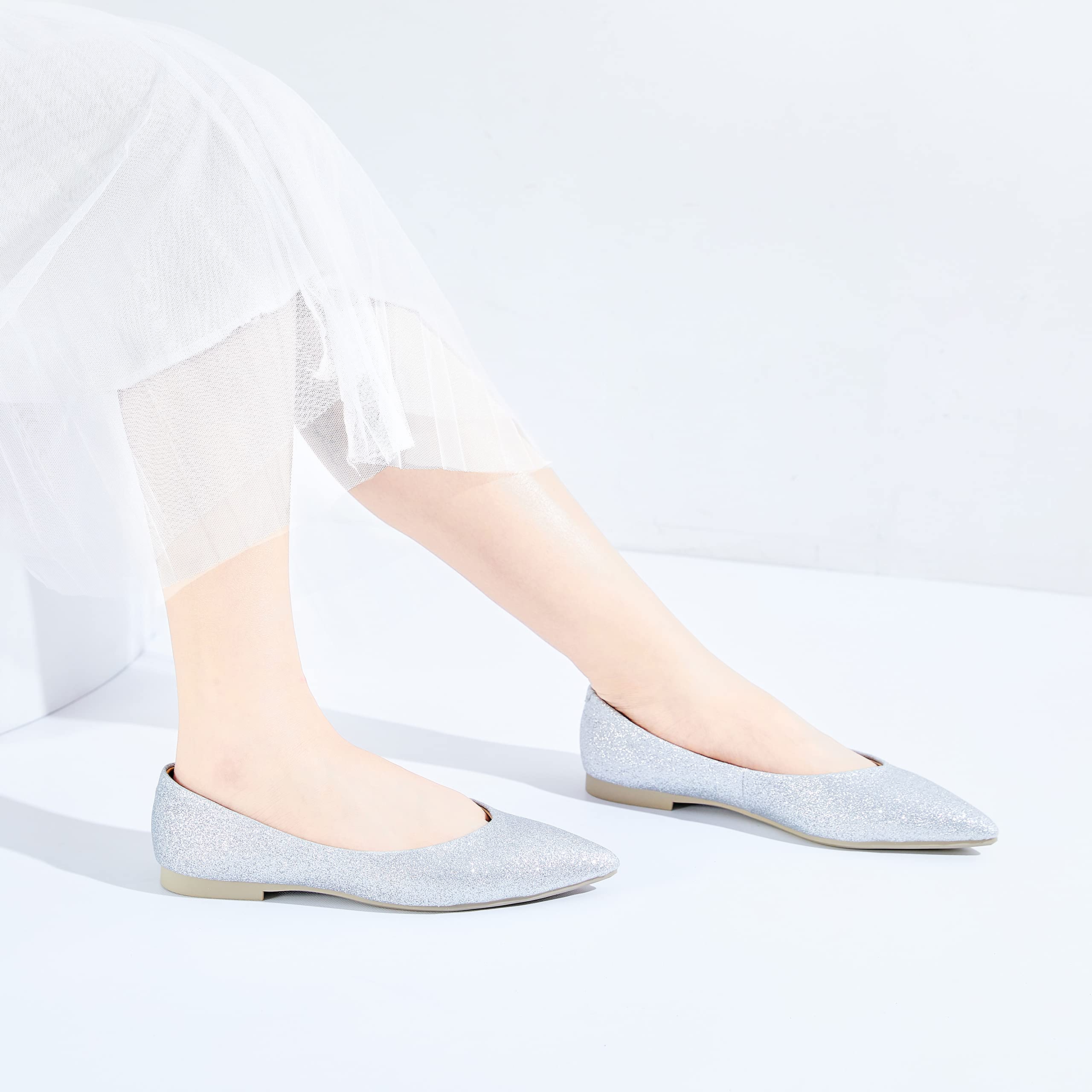 Felix & Flora Women's Ballet Flats - Comfortable Classy Dress Shoes for Wedding, Party & Daily Wear | Perfect for Office, Date Night & Casual Outfits