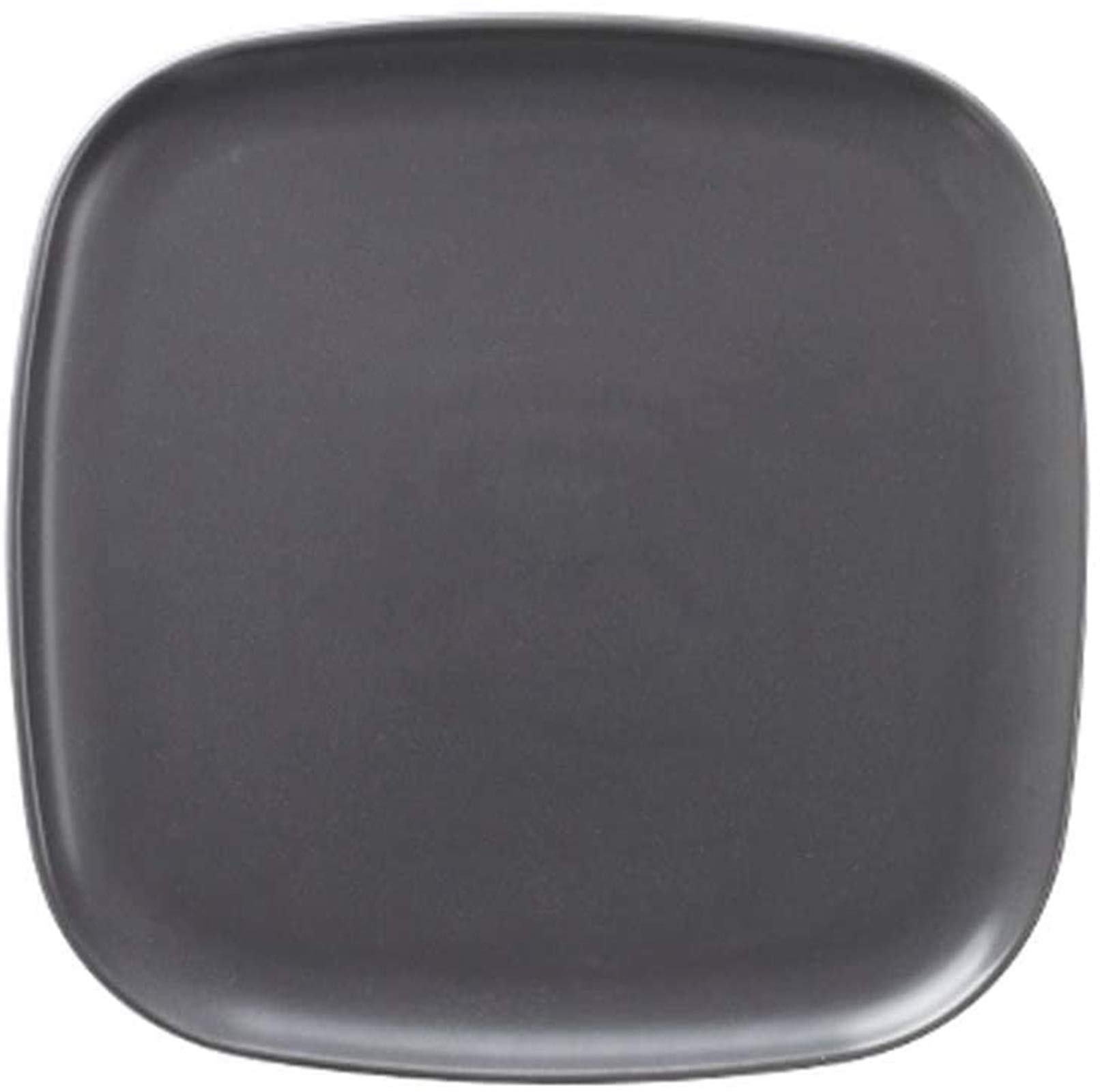 Premium Square Ceramic Dinner Plates - 10.04 Inch Black & Gray Modern Dish Set for Steak, Snacks & Holiday Meals - Elegant Christmas & Everyday Dining Tableware