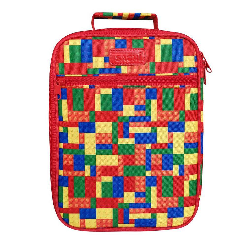 Sachi Insulated Lunch Bag Bricks - Leakproof Cooler Lunch Box for Work, School & Picnics - Perfect for Office, Travel & Outdoor Activities