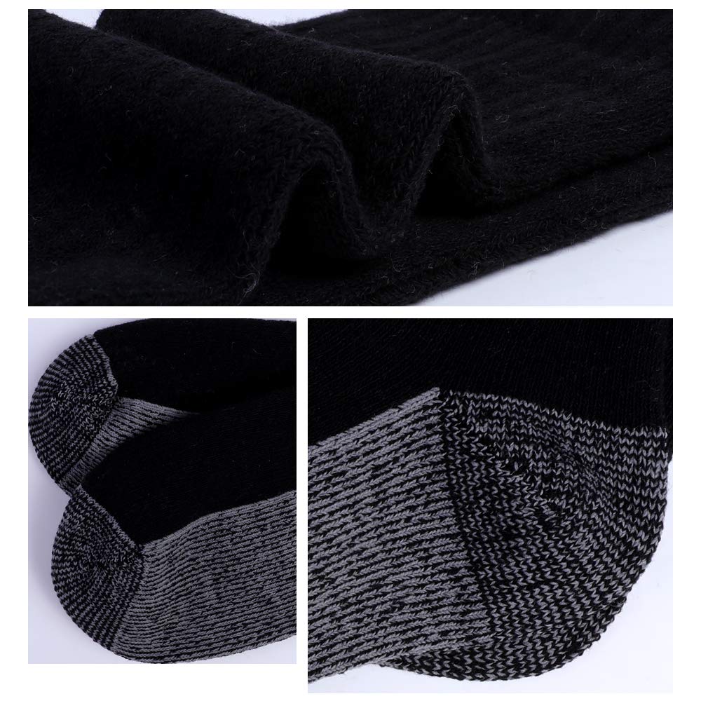 EnerWear 10-Pack Unisex Moisture-Wicking Cotton Crew Socks for Men & Women - Perfect for Running, Hiking & Everyday Comfort