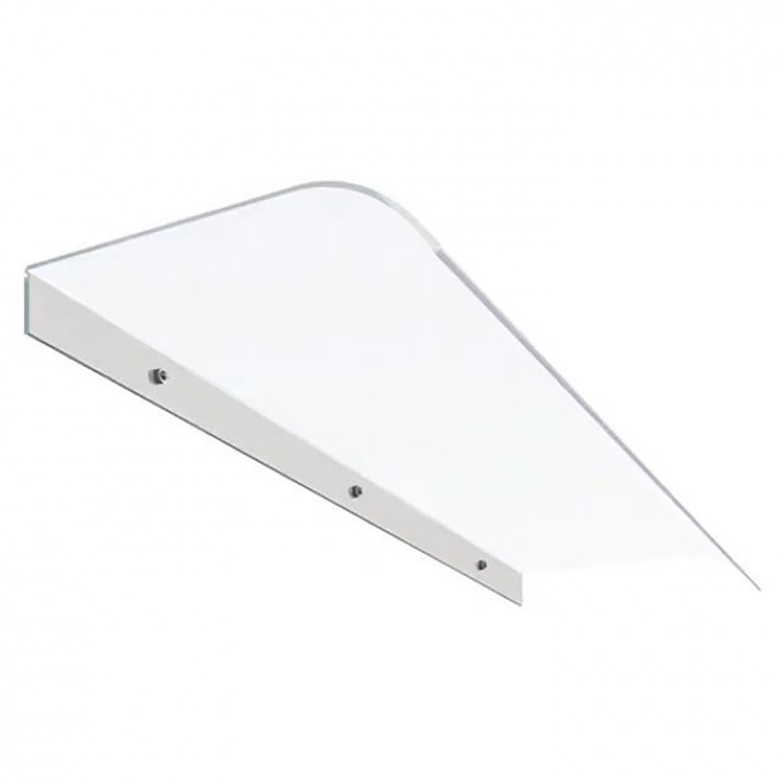 Windproof Polycarbonate Transparent Canopy Awning - Front Door & Window Sun UV Rain Snow Protection Cover - Perfect for Home, Patio, and Outdoor Shade
