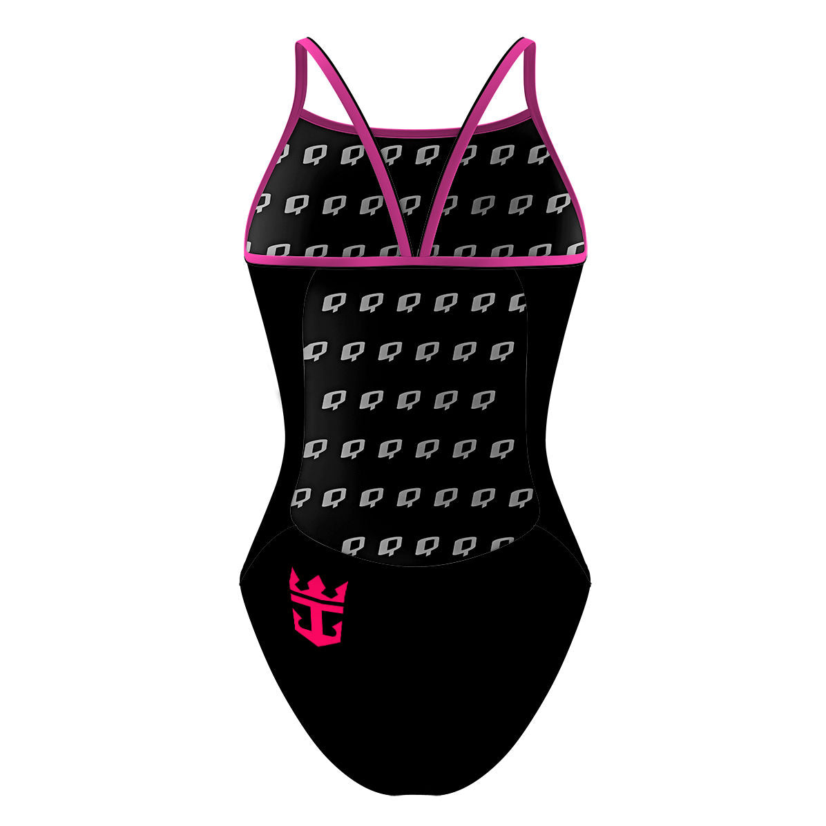 RCCL Black Competition One-Piece Swimsuit - High-Performance Sunback Tank for Women | Perfect for Swim Meets, Training & Water Aerobics