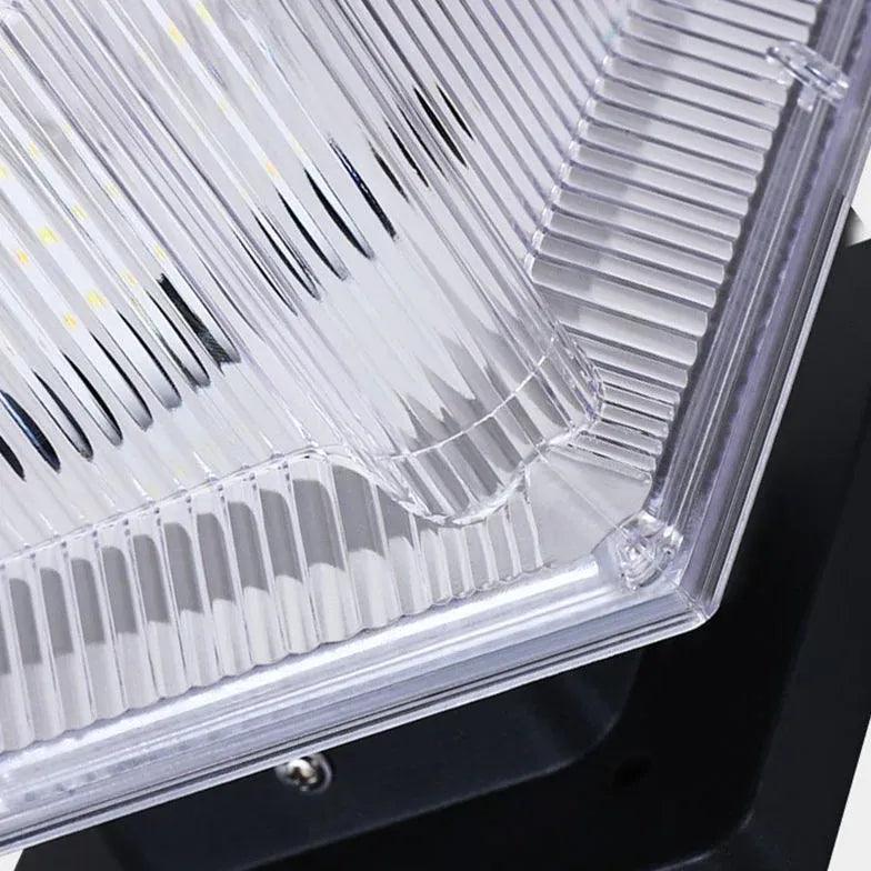 Solar Powered LED Outdoor Pillar Lights - Waterproof Rectangle Design for Garden, Pathway, and Patio Lighting