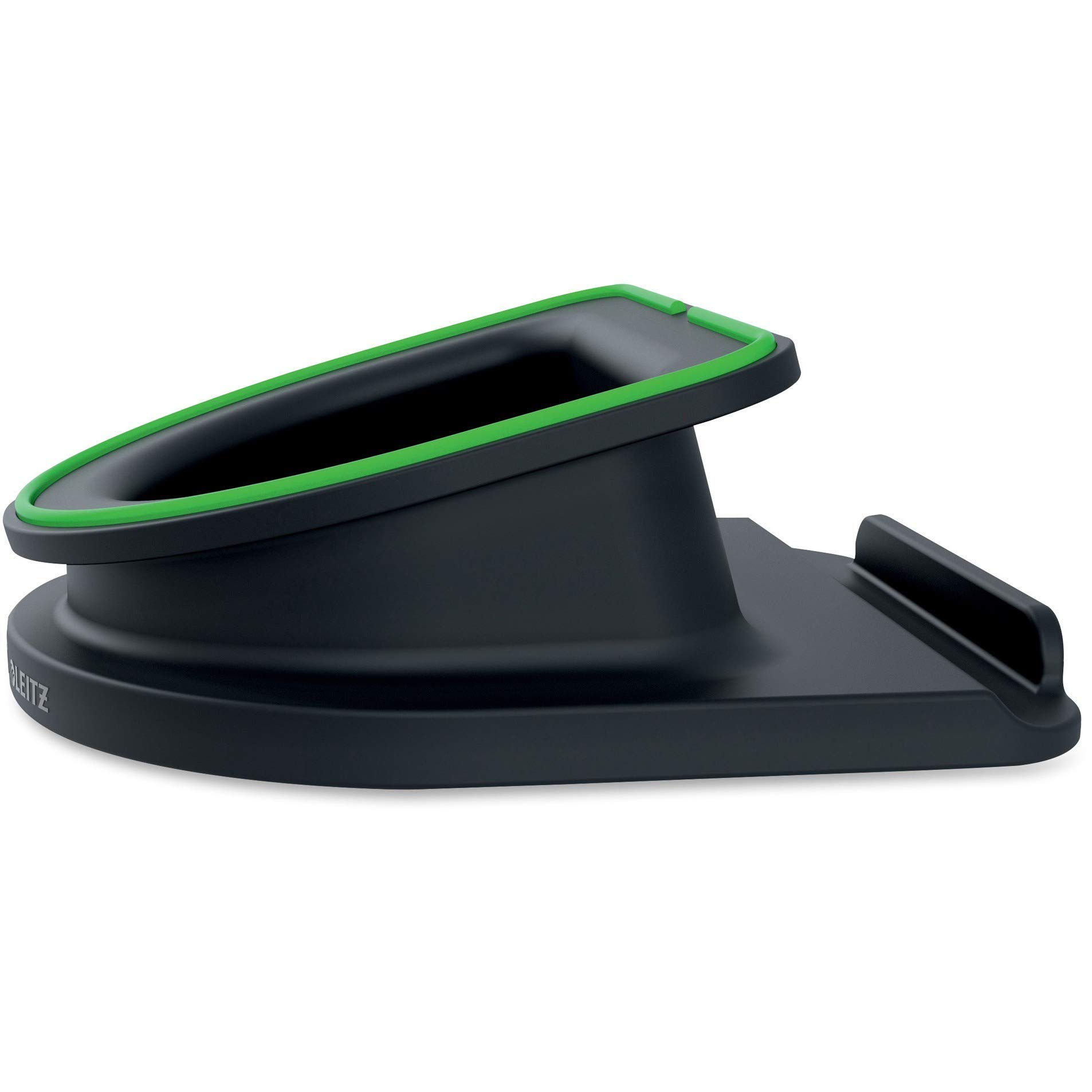 Leitz 6410-02 Matte Black Rotating Phone Stand - Adjustable Desktop Holder for Smartphones & Tablets - Perfect for Home Office, Video Calls & Hands-Free Viewing
