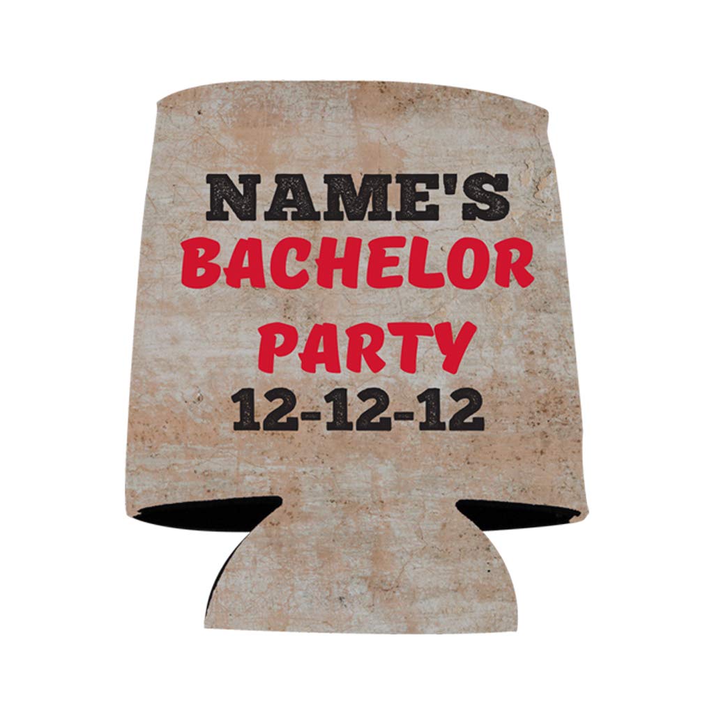 Custom Bachelor Can Coolers - New Orleans Bachelor Party Beer Koozies - 