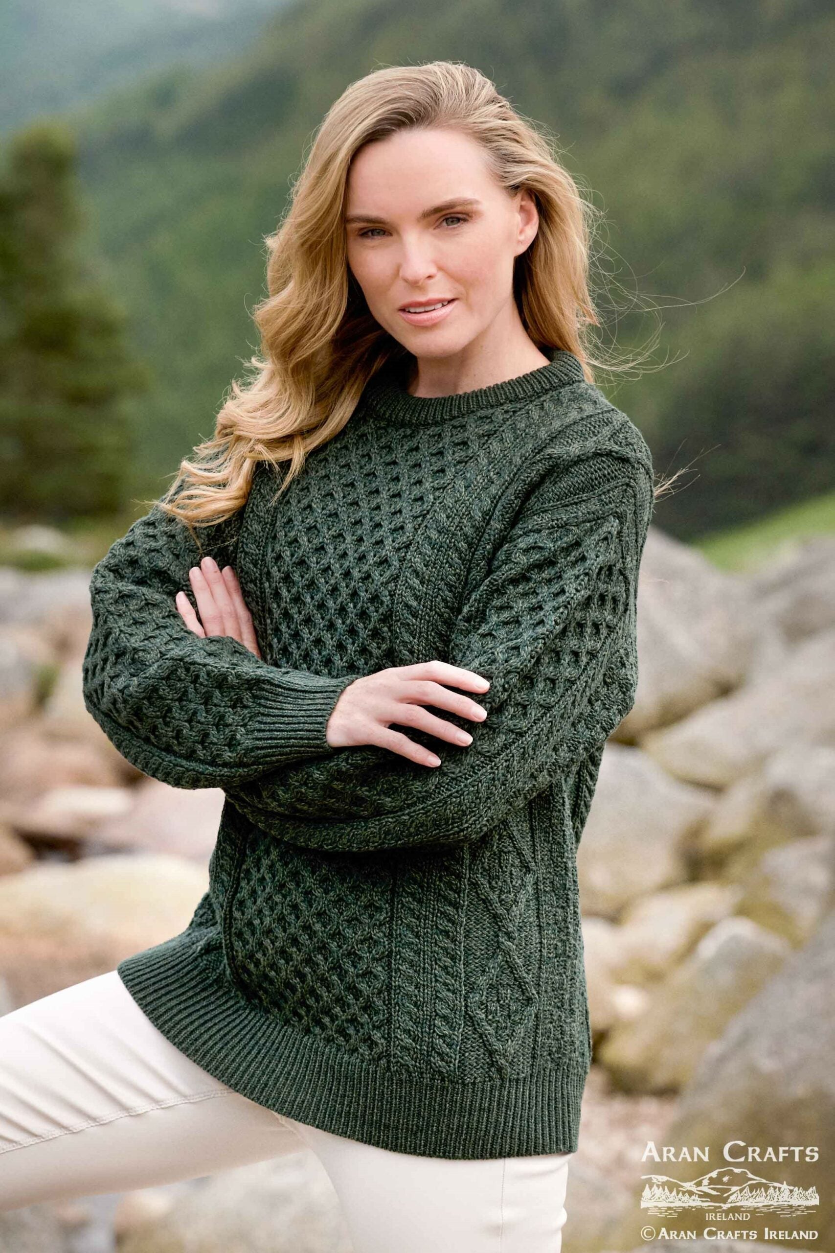 Kilronan Super Soft Aran Unisex Sweater - Warm Cable Knit Pullover for Men & Women | 2 Color Options | Perfect for Winter, Fall & Casual Outings