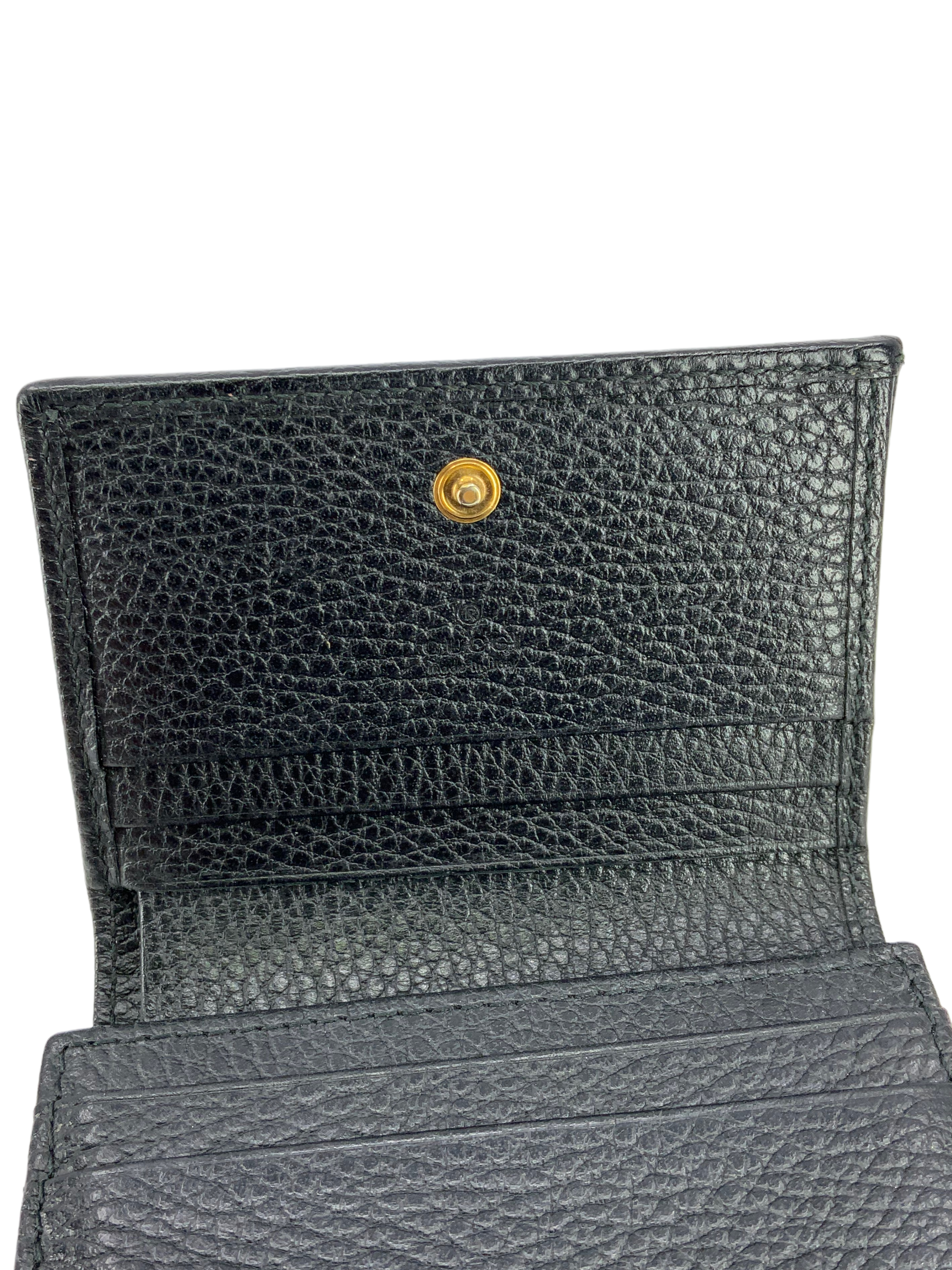 GUCCI GG Marmont Butterfly Compact Leather Wallet for Women - Luxury Designer Card Holder & Coin Purse for Everyday Use, Travel, and Special Occasions