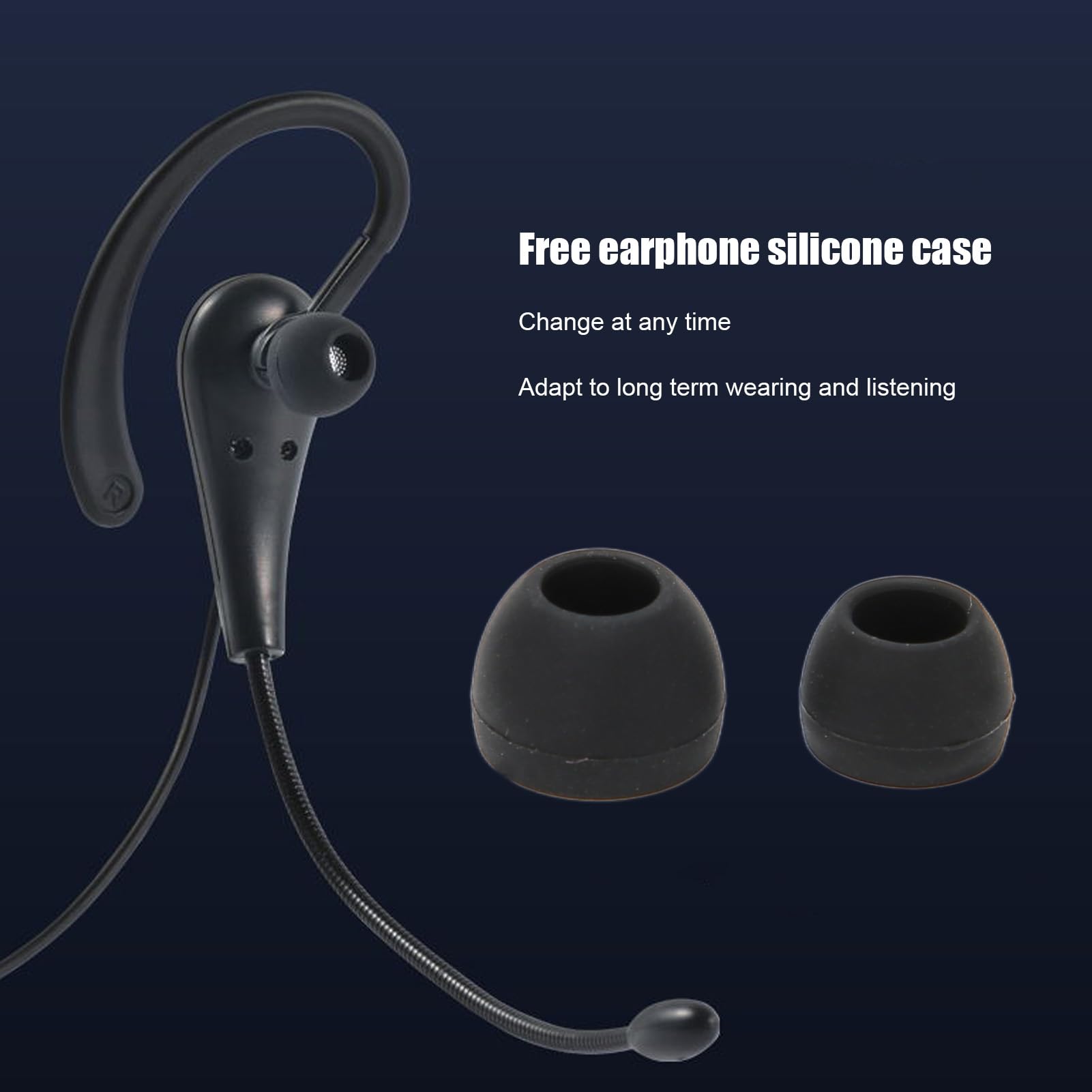Zunate Single-Sided Call Center Headset with Mic - 3.5mm for Laptop & Phones - Office & Customer Service Use