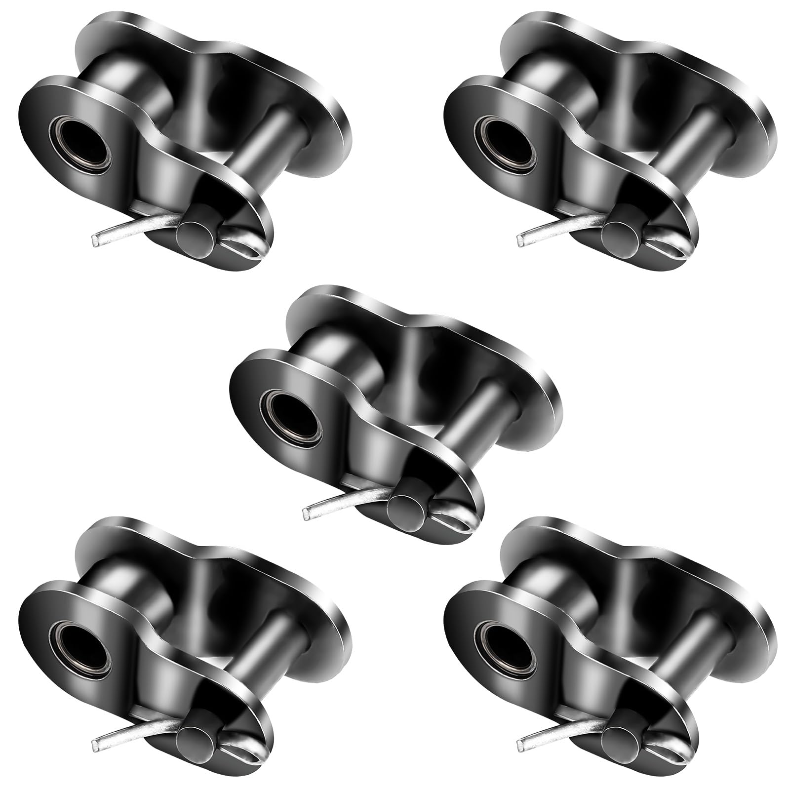 #420 Roller Chain 5PCS - Half & Crank Links for Bikes & Machinery