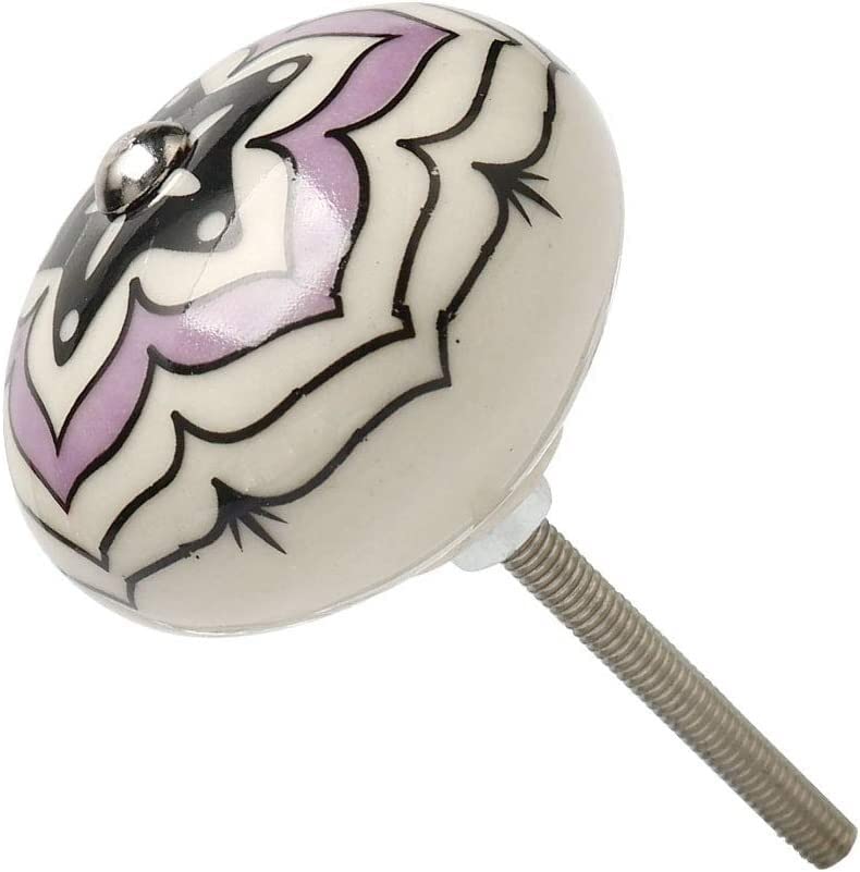 Vintage Ceramic Drawer Knobs & Cabinet Handles - Decorative Ceramic Knobs for Furniture, Kitchen Cabinets, Wardrobe & Dresser - Perfect for Home Renovation & DIY Projects