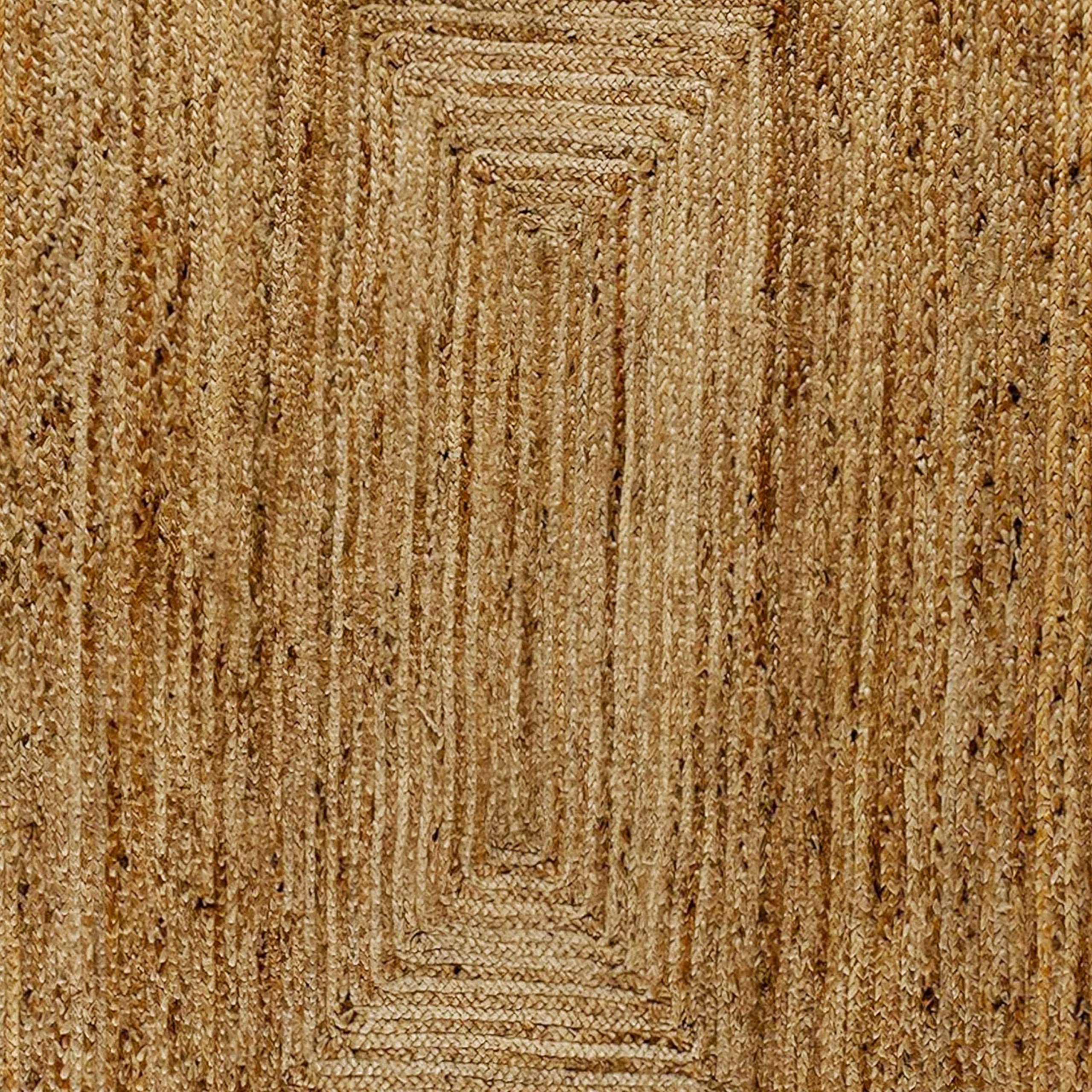 Flash Furniture Prima Natural Fiber Jute Area Rug 8' x 10' - Braided Indoor Jute Rug for Living Room, Bedroom & Office - Eco-Friendly Home Decor