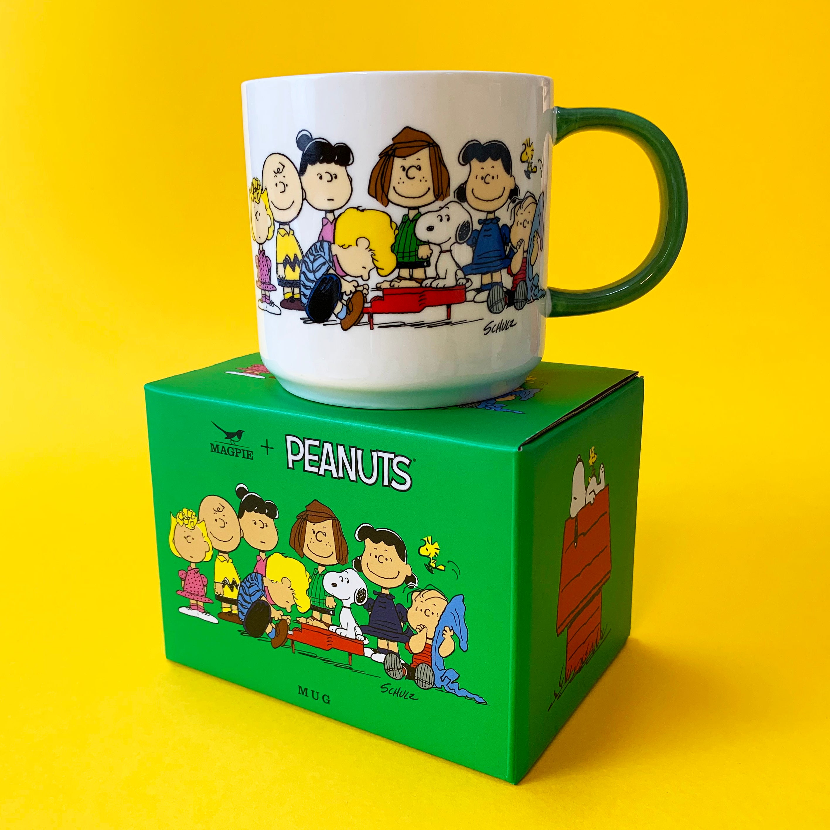 Official Snoopy & Peanuts Gang Ceramic Coffee Mug - 15oz Wraparound Design Collectible Gift for Fans | Perfect for Hot Drinks, Office Use & Holiday Gifting