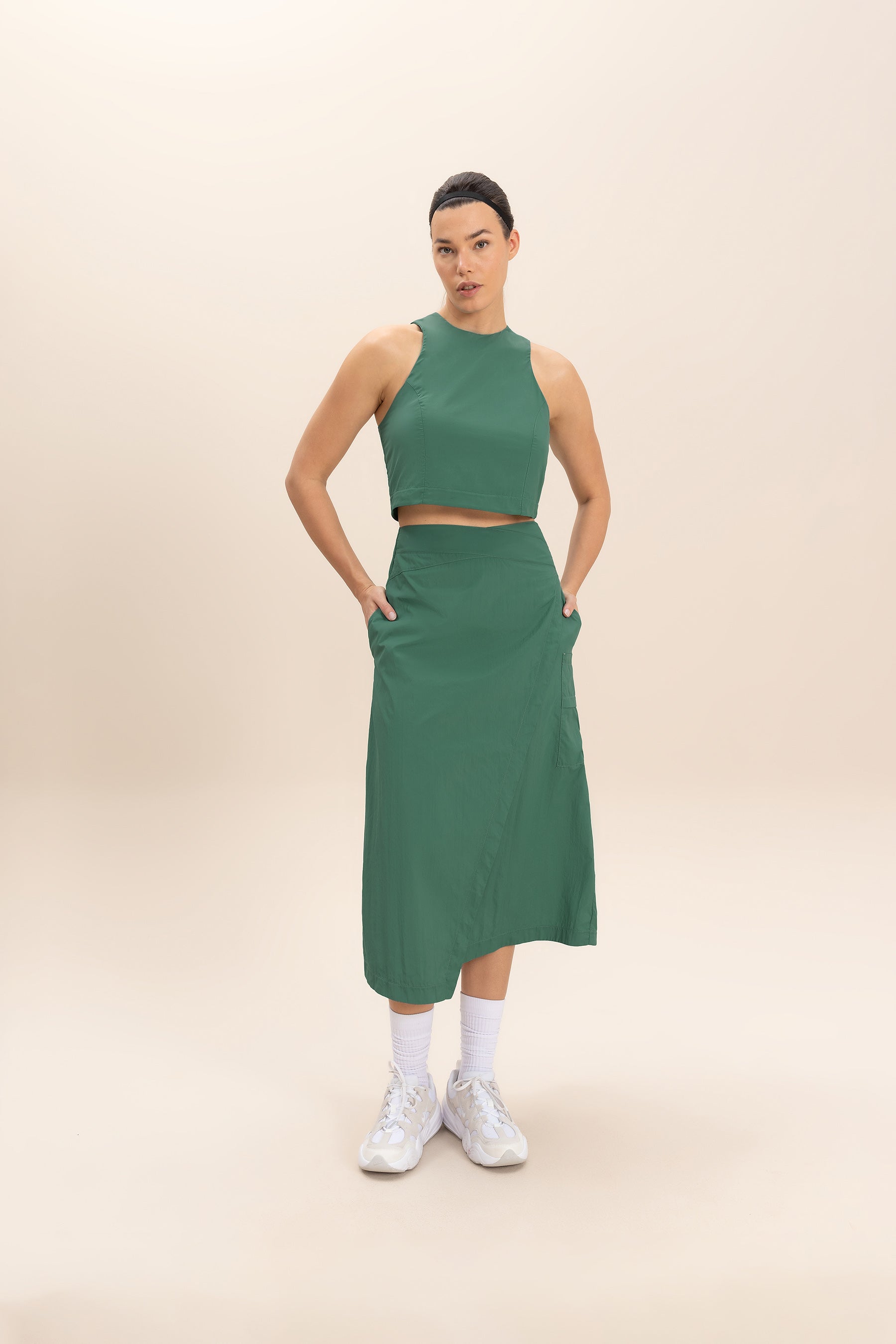 Stylish Cross Nylon Net Midi Skirt for Women - Fashionable Mesh Layering Skirt for Casual Outfits, Party Wear & Boho Chic Looks