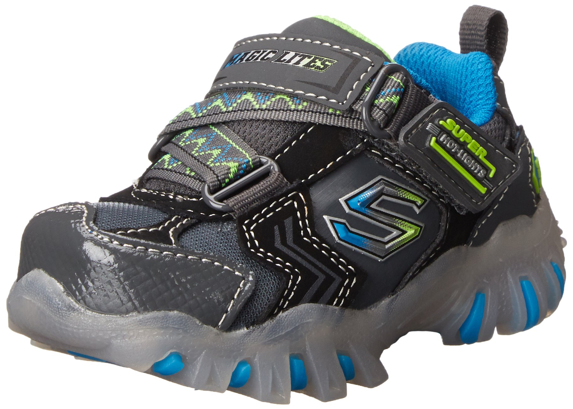 Skechers Kids Street Lightz LED Light Up Sneakers for Boys & Girls - Toddler & Little Kid Lighted Shoes for Running, Walking & Play - Perfect for Nighttime Safety & Outdoor Activities