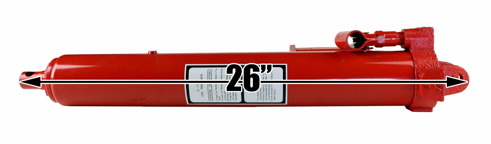 8 Ton Hydraulic & Air Long Ram Jack - Heavy Duty Engine Hoist for Cherry Picker & Shop Crane - Perfect for Automotive Repair, Equipment Maintenance & Industrial Lifting