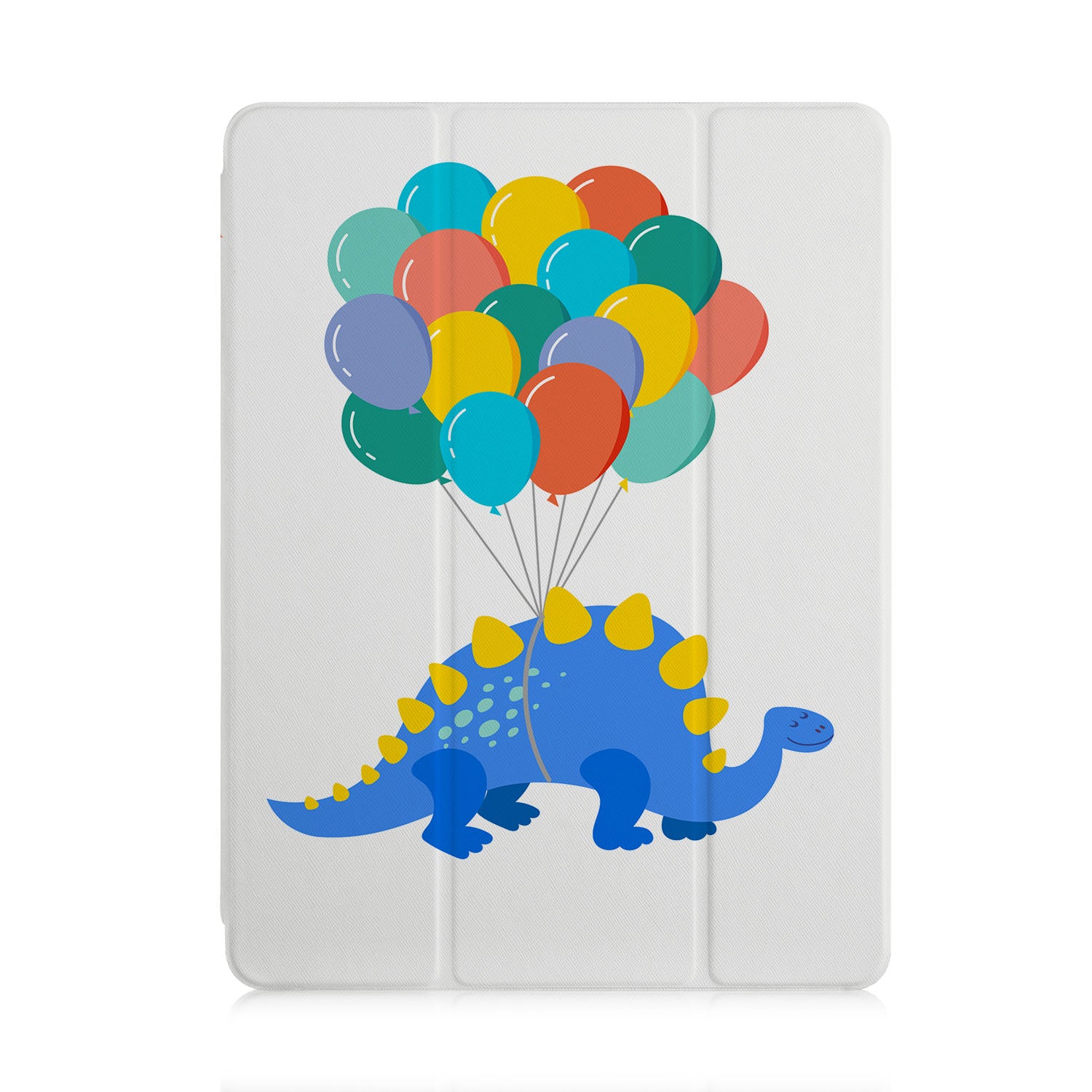 Durable iPad Trifold Case with Dinosaur Design - Slim Protective Cover for iPad 6th/7th/8th/9th/10th Gen | Perfect for Work, School & Travel